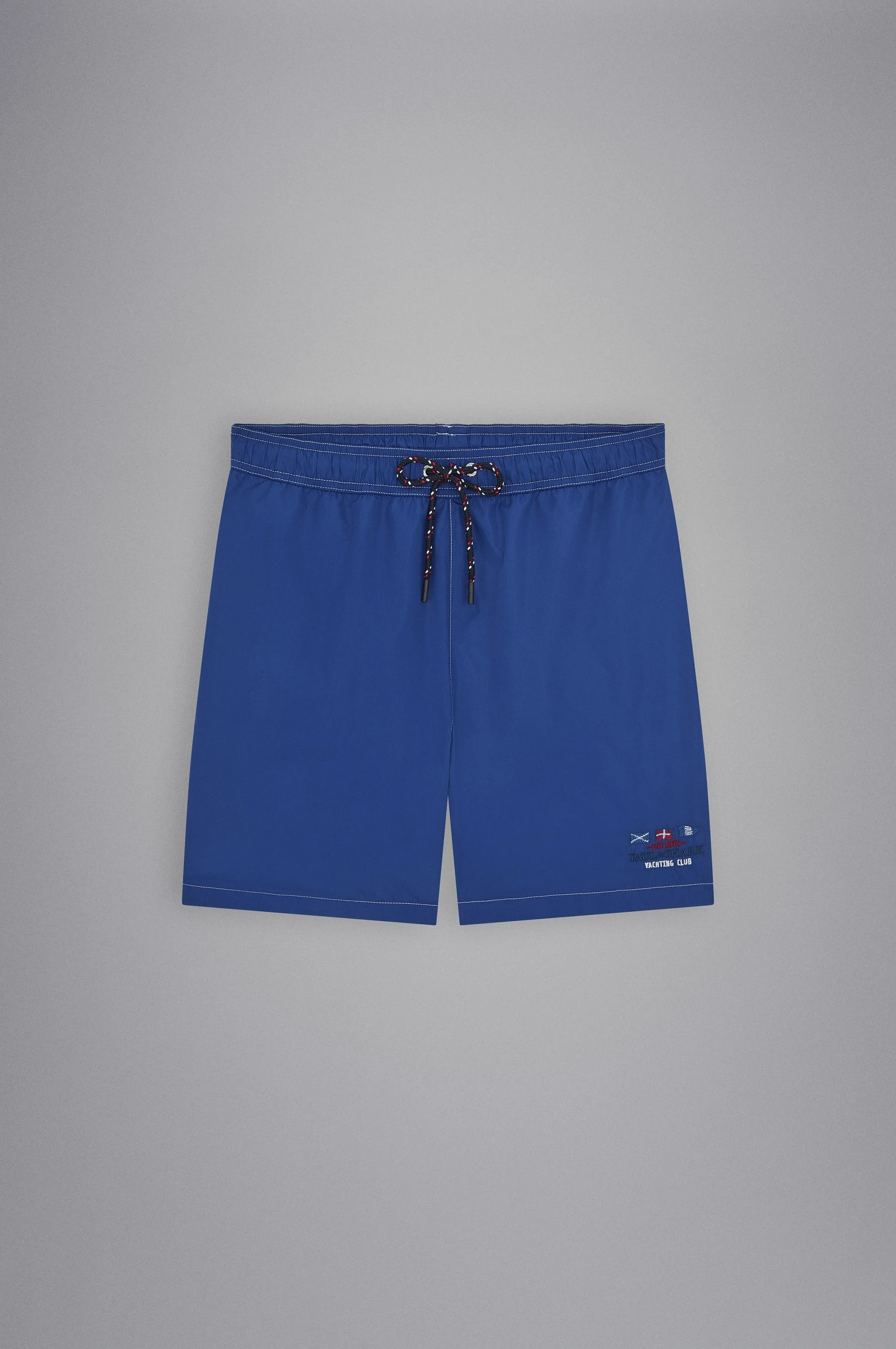 SWIM SHORTS WITH NAUTICAL EMBROIDERY - 1