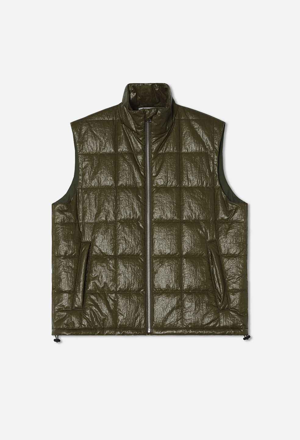 COATED NYLON PUFFER VEST - 2