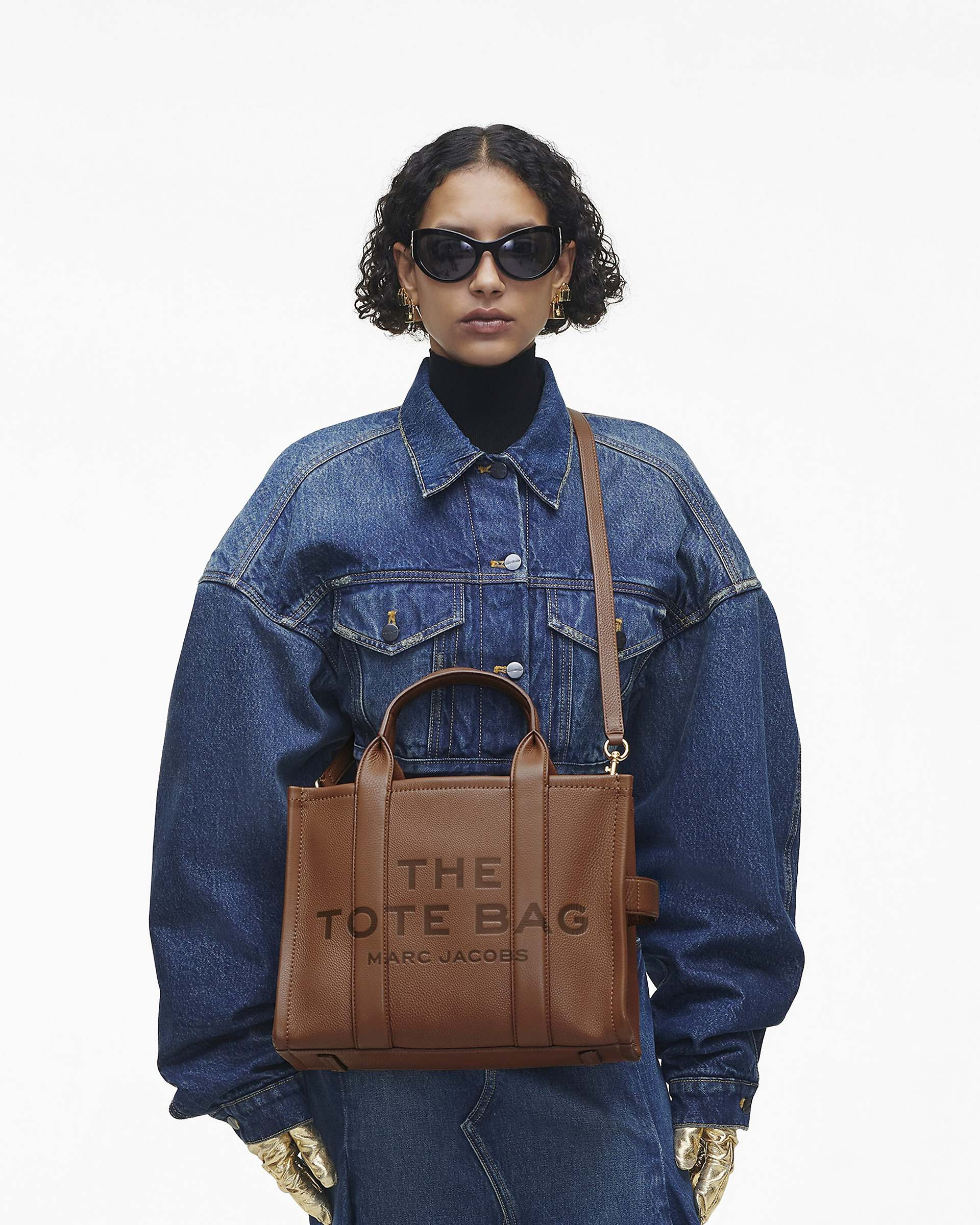 THE LEATHER SMALL TOTE BAG - 2