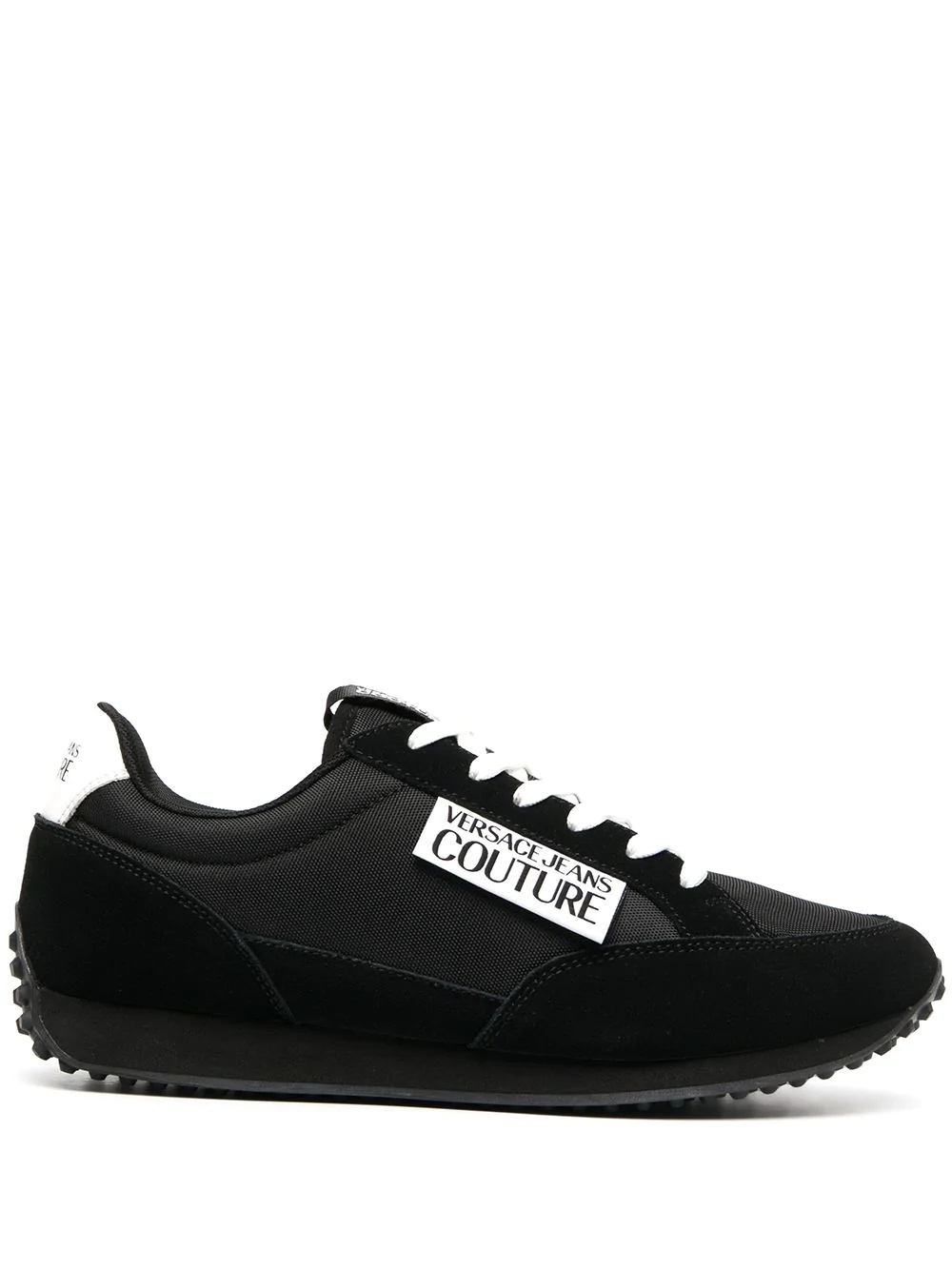 logo patch low-top sneakers - 1