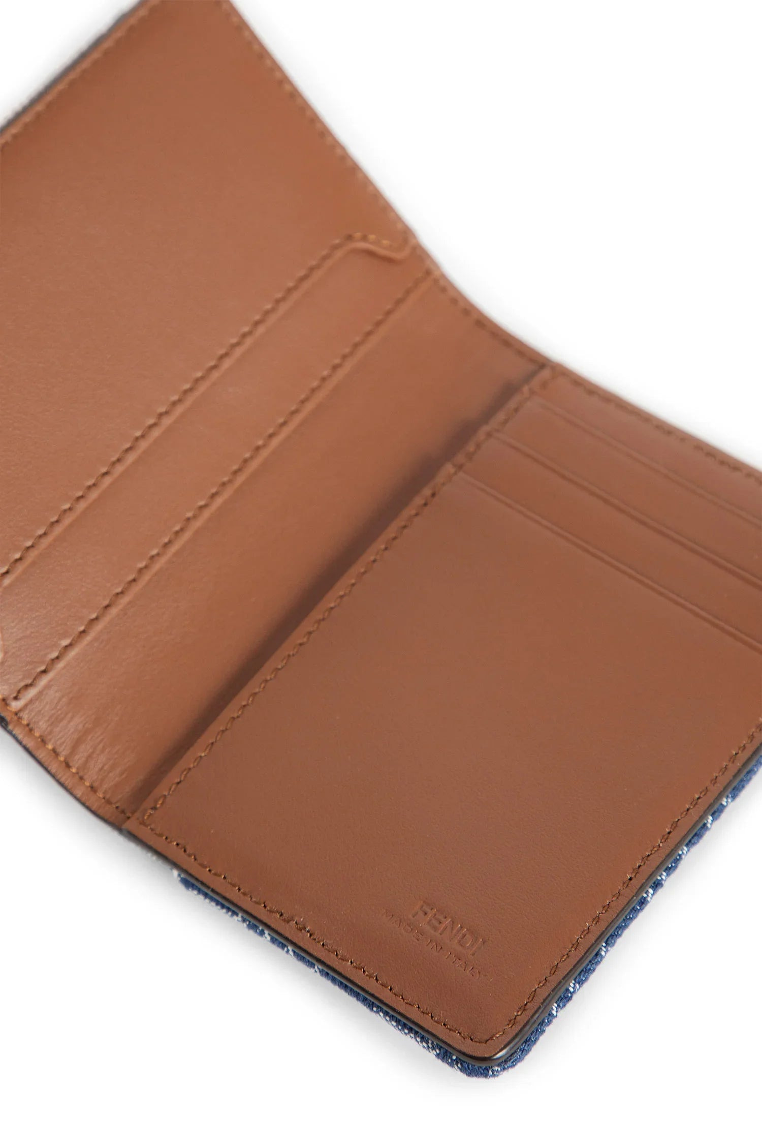 Ff-Denim-And-Leather-Bi-Fold-Card-Holder - 3