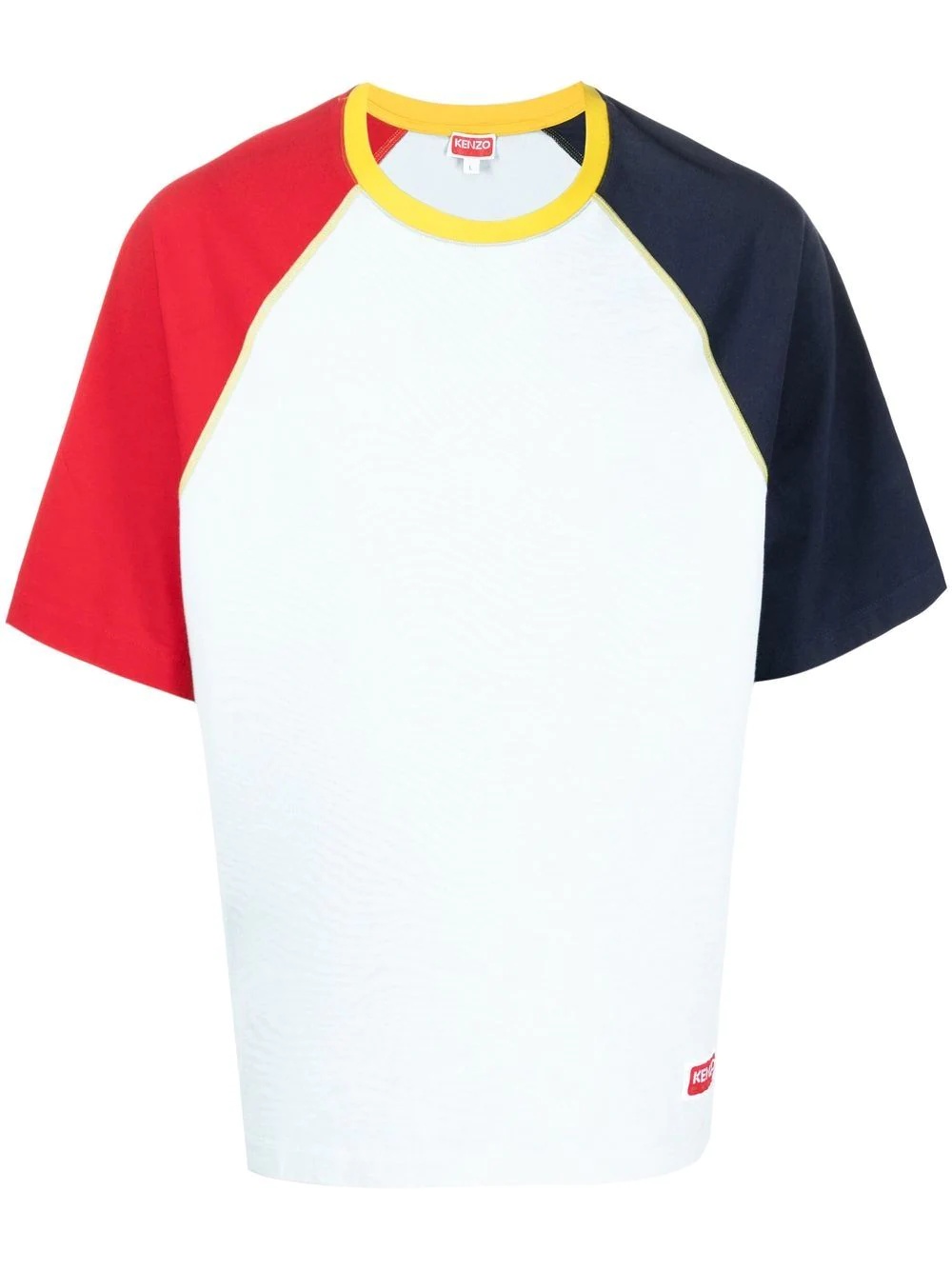 colour-block raglan-sleeve T-shirt - 1