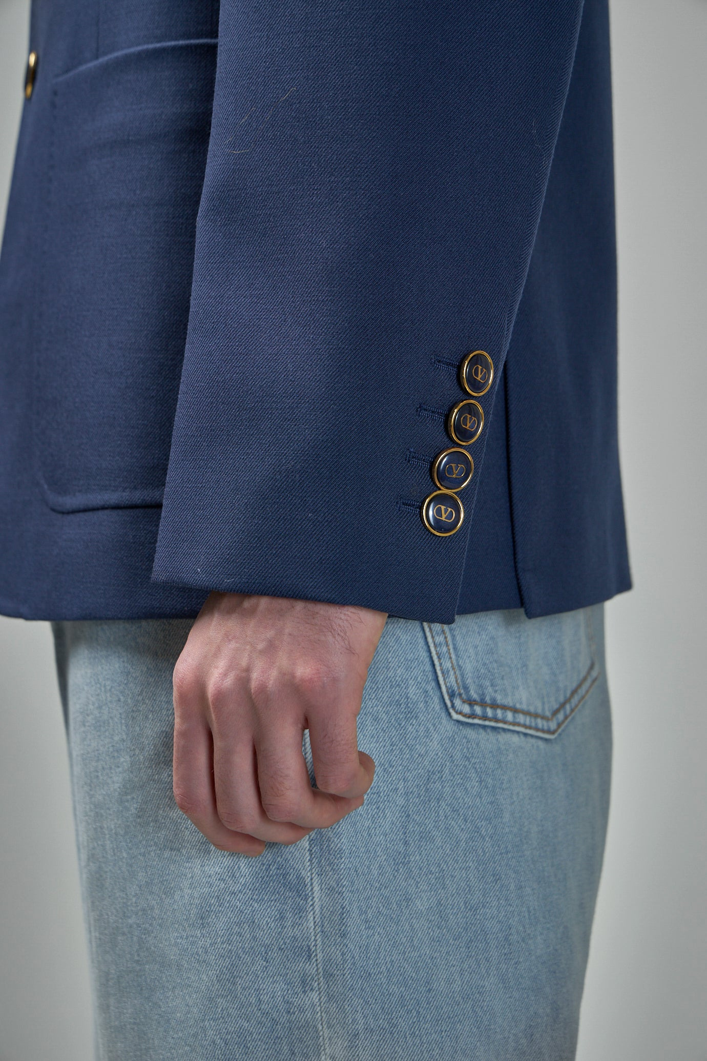 Single Breasted Wool Blazer - 5