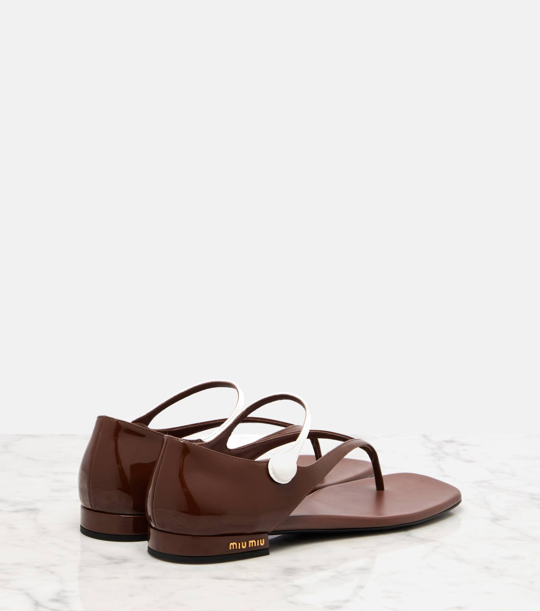 Leather thong sandals - 2