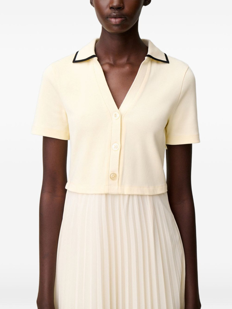 pleated ribbed-knit midi dress 6