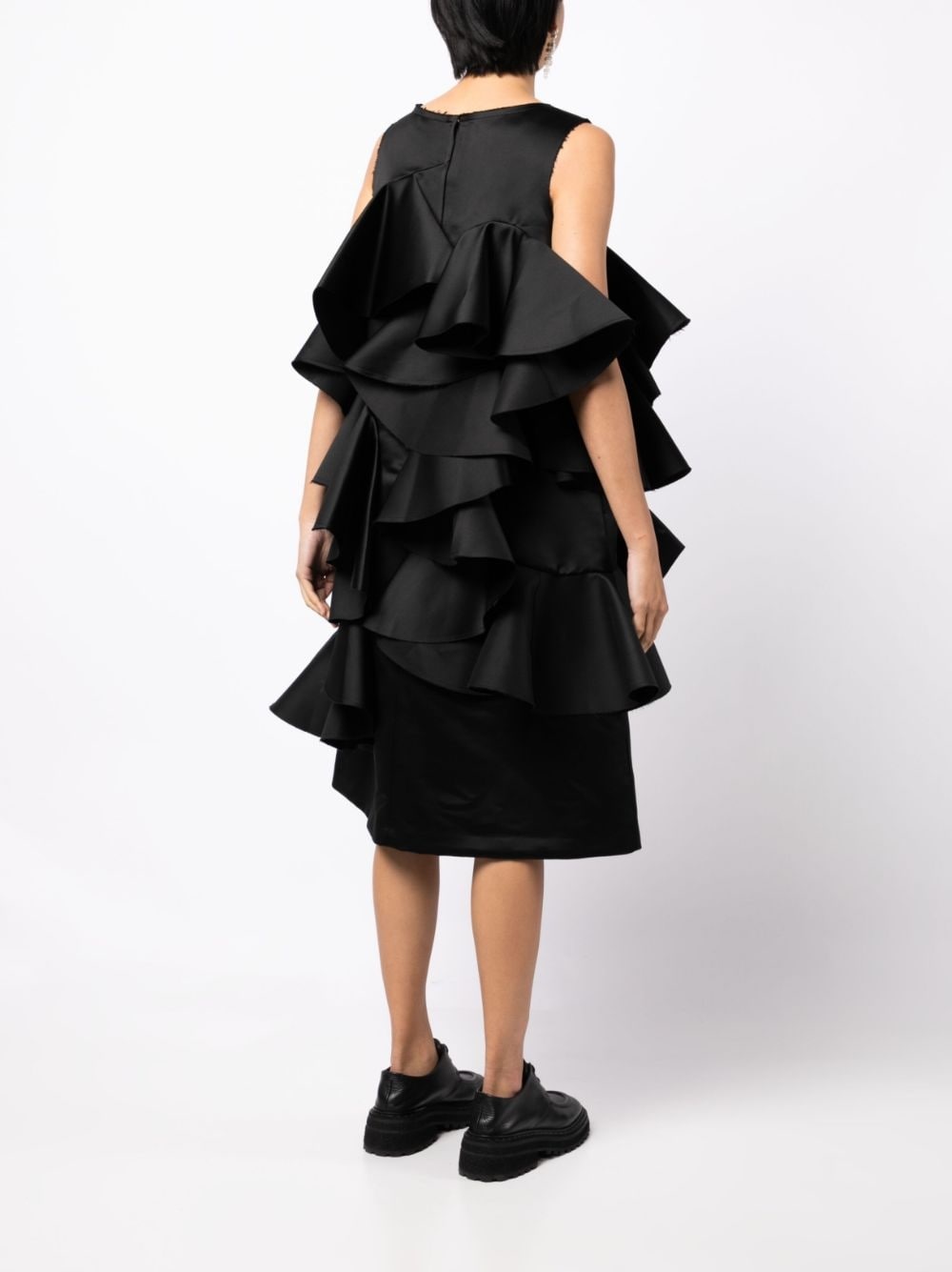 ruffled cotton dress - 4