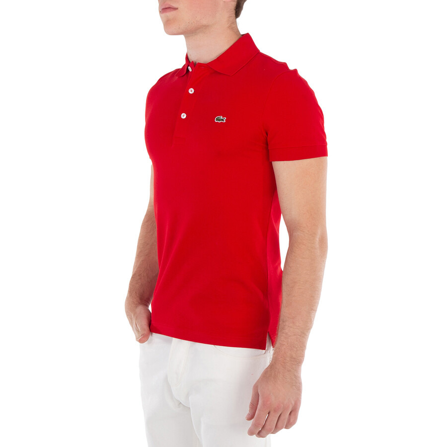 Lacoste Stretch Pique Short-Sleeve Slim Fit Polo Shirt - 4