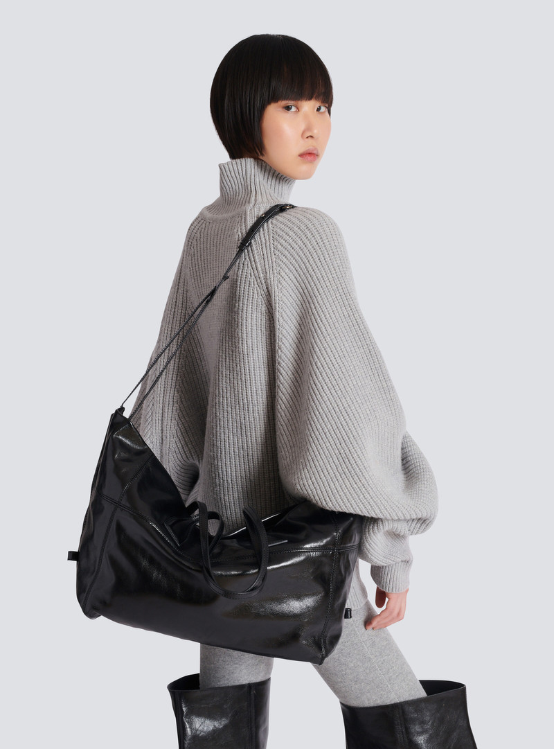 Track Zips calfskin tote bag 8