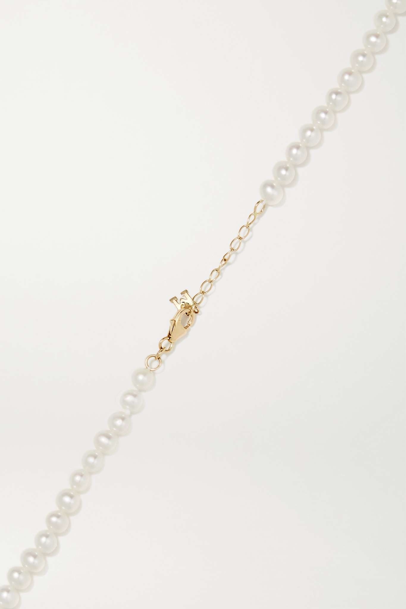 14-karat gold pearl choker - 3