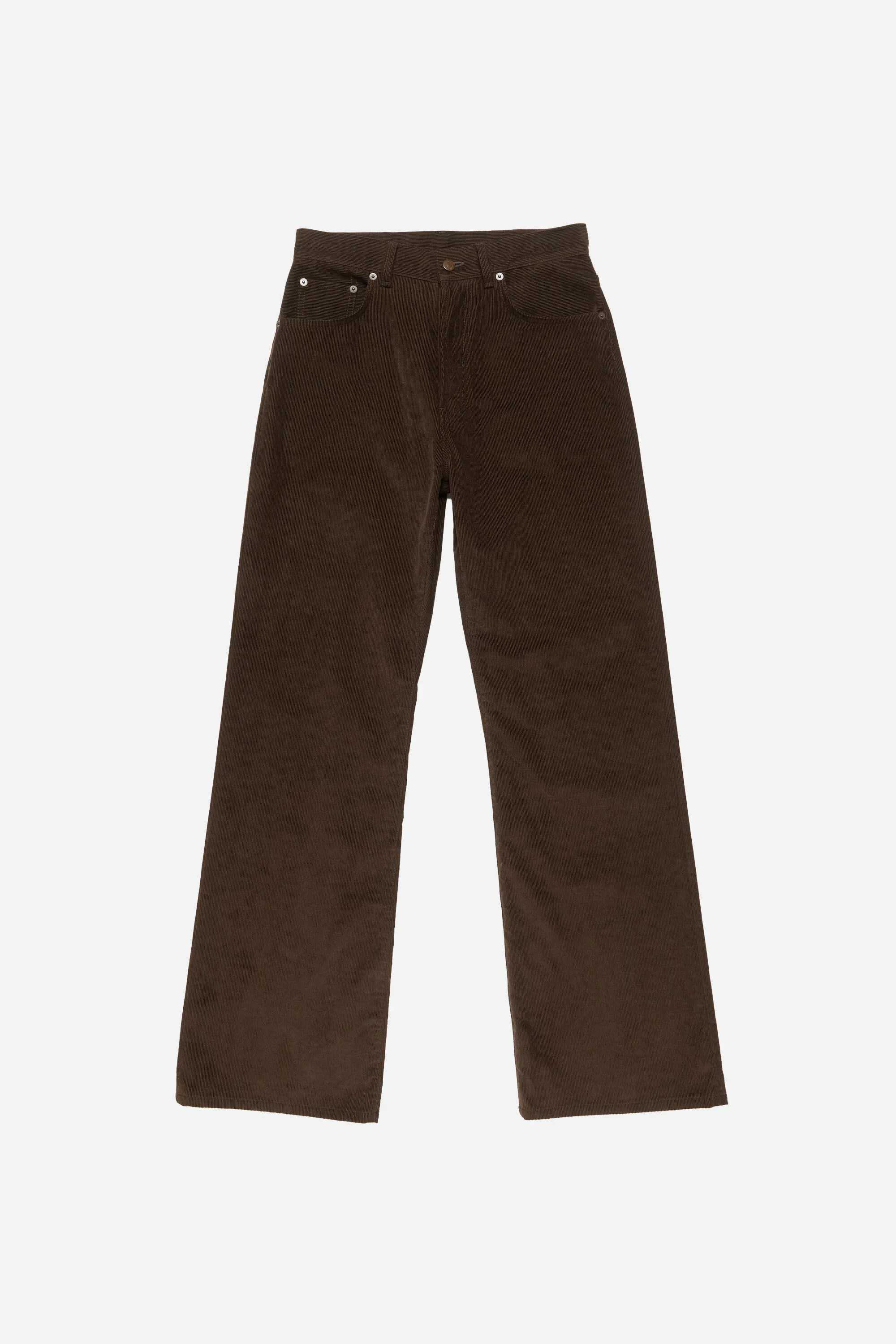 Corduroy trousers - Dark brown - 1