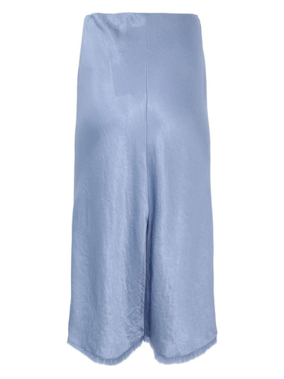 Vince satin-finish midi skirt outlook