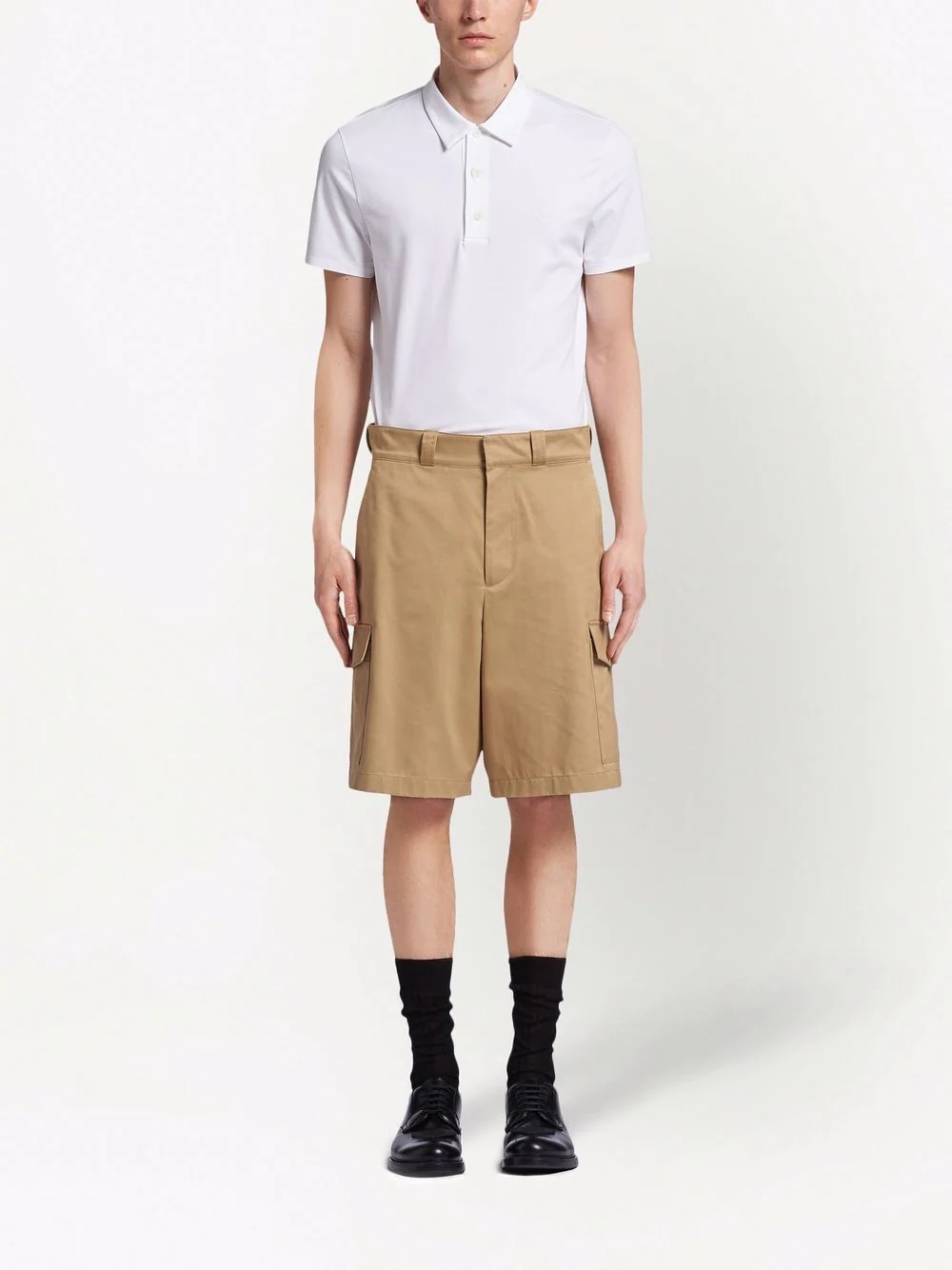 knee-length classic cargo shorts - 2