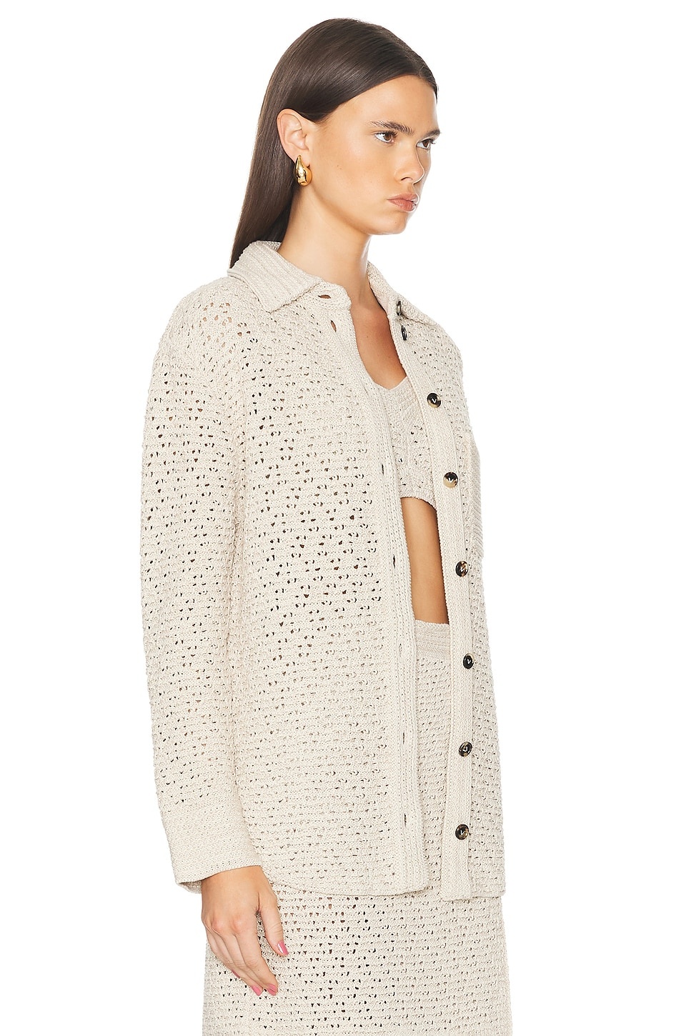 Long Sleeve Button Up Top - 2