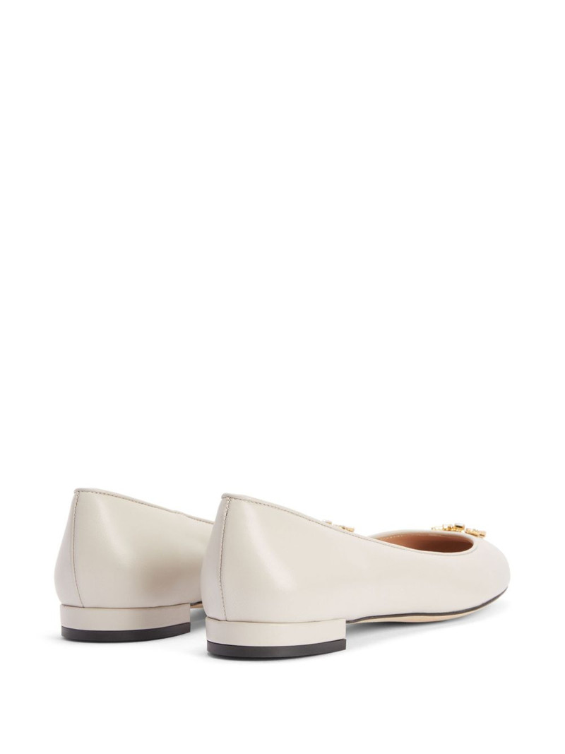 Riziana logo-embellished ballerina shoes 3