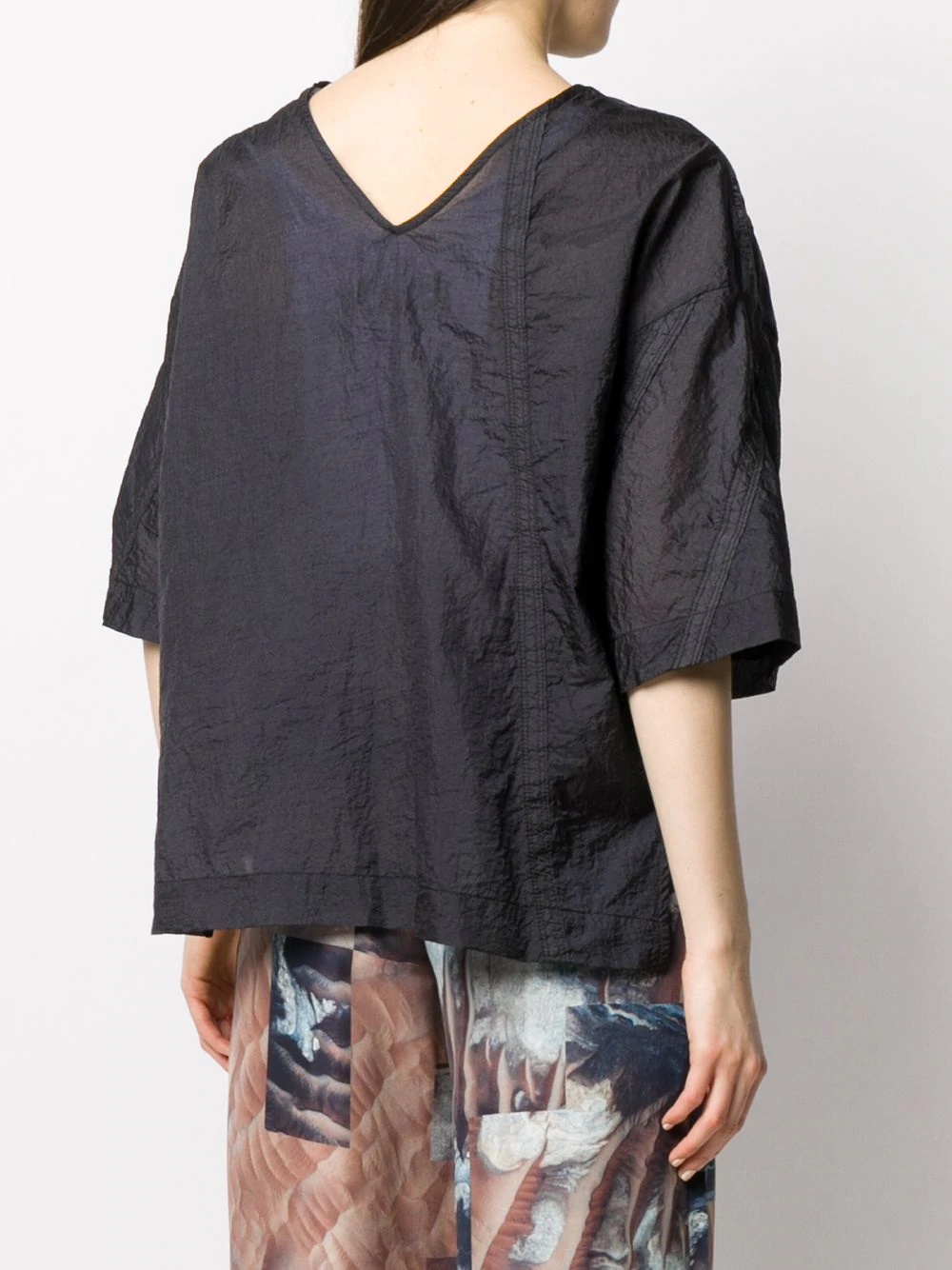 panelled T-shirt - 4