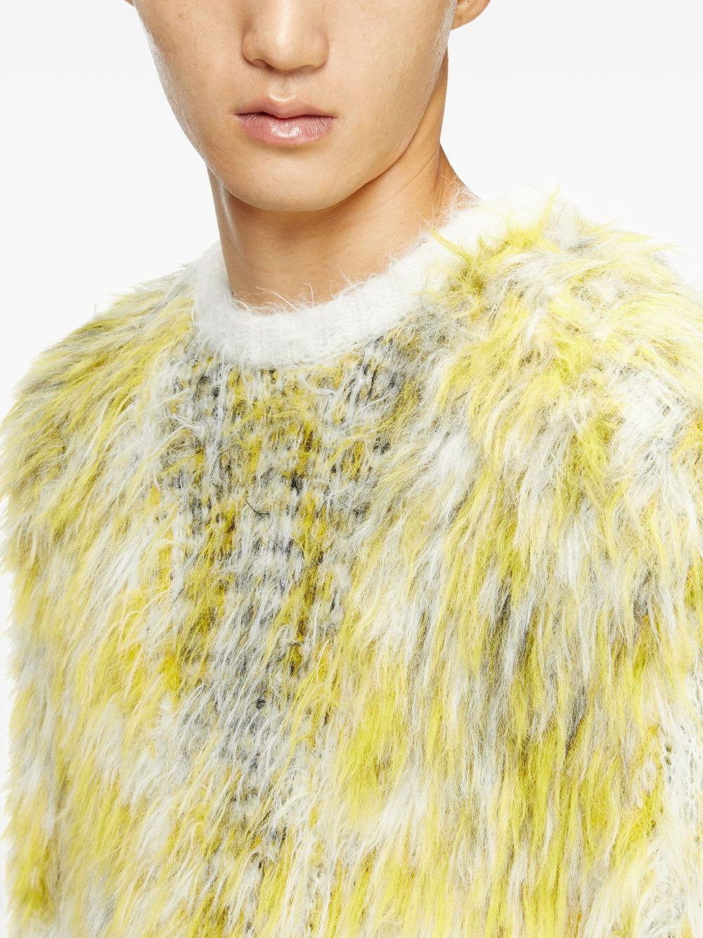Jumper in fluffy jacquard knit - 5