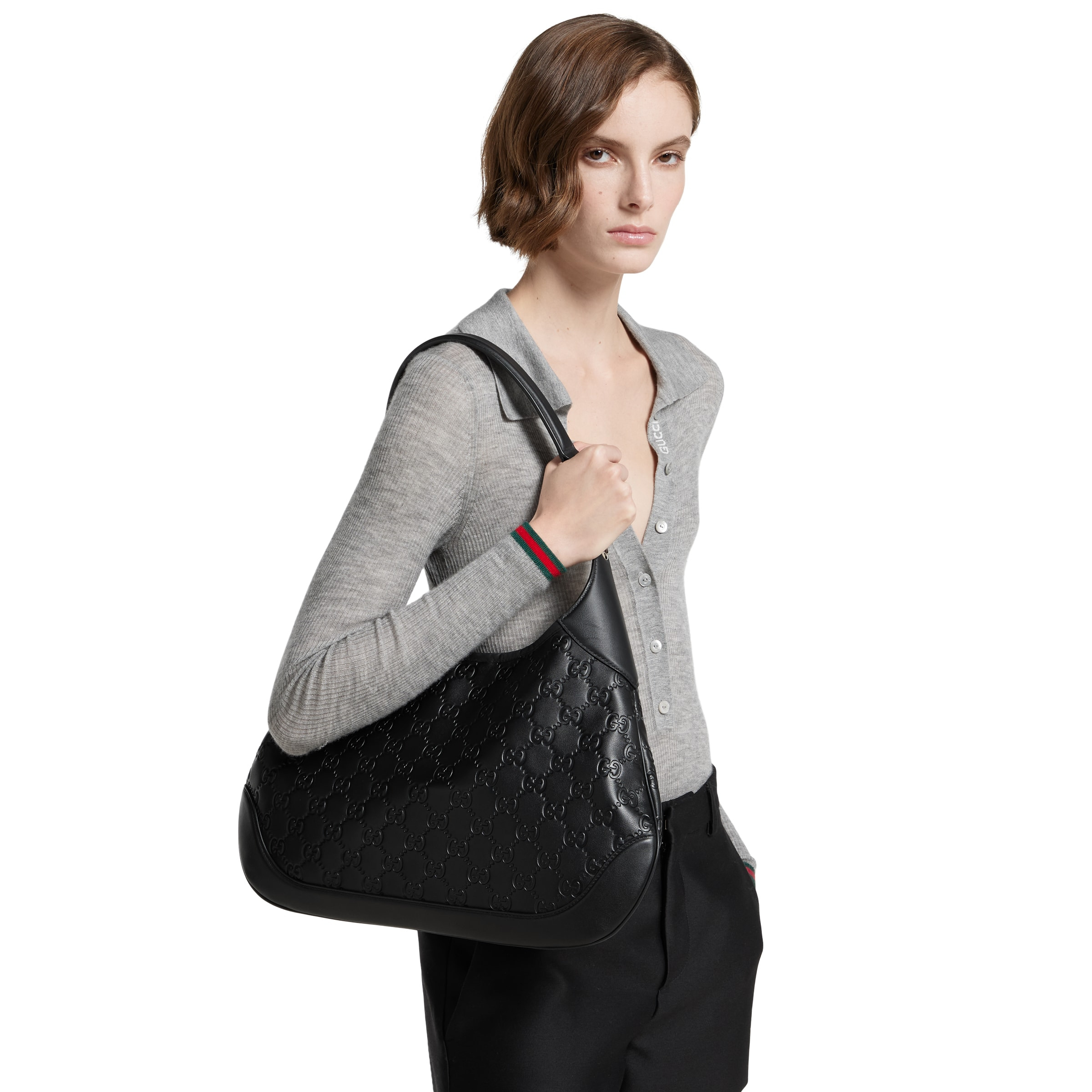 Gucci B medium shoulder bag - 3
