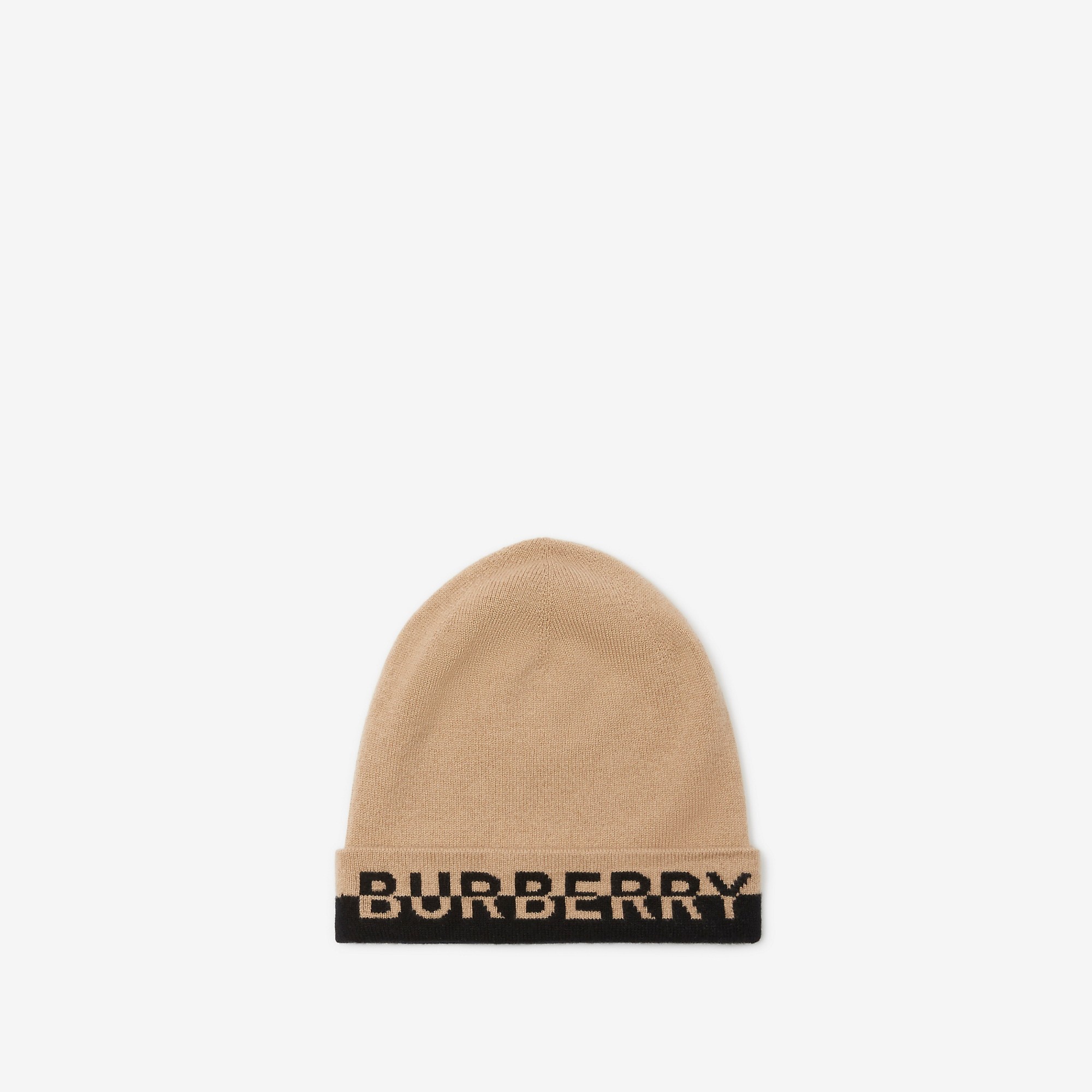Logo Intarsia Cashmere Beanie - 1