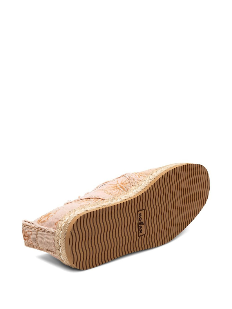 floral-print frayed espadrille 5