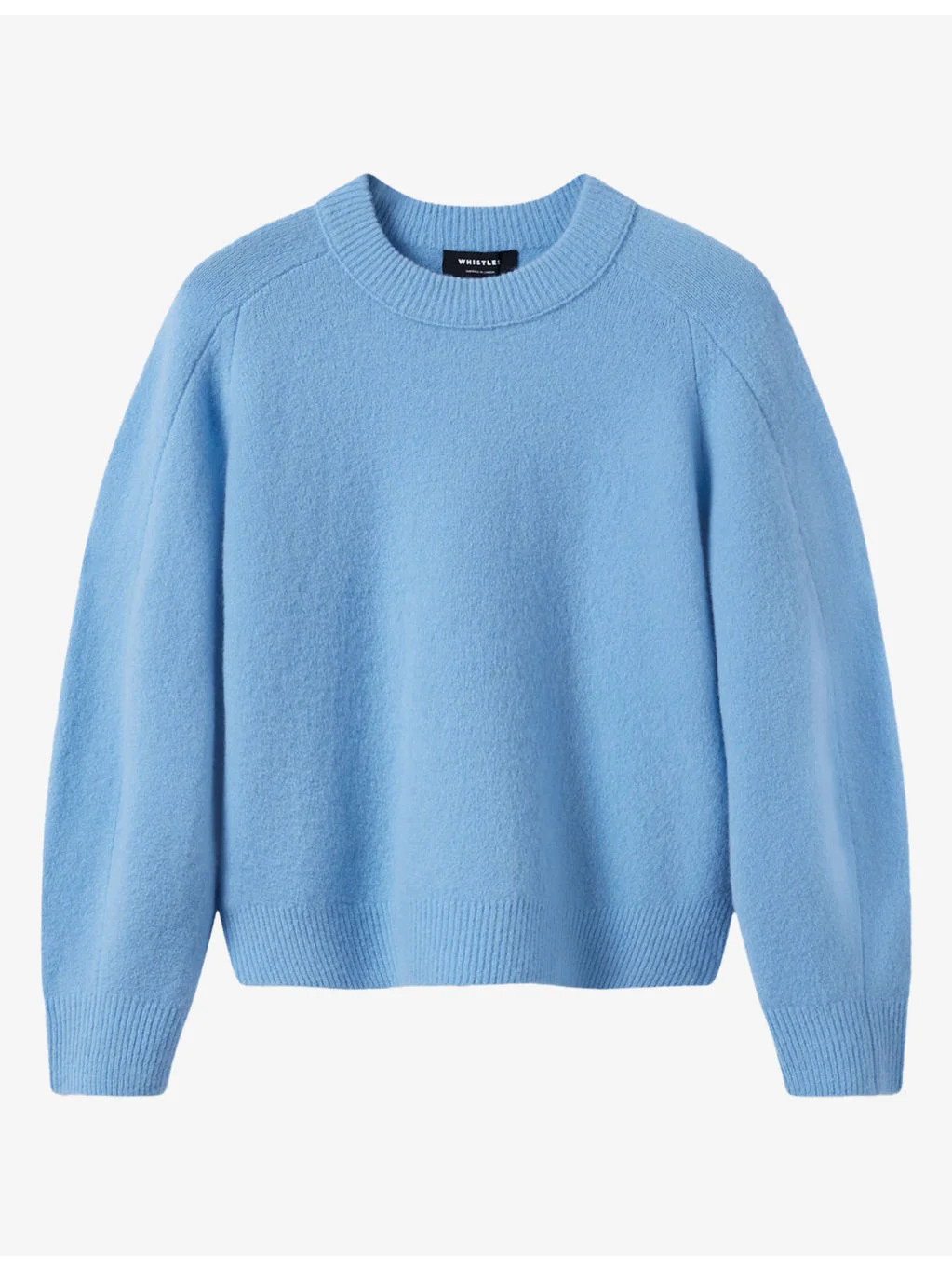 Round-Neck Long-Sleeved Knitted Jumper - 1