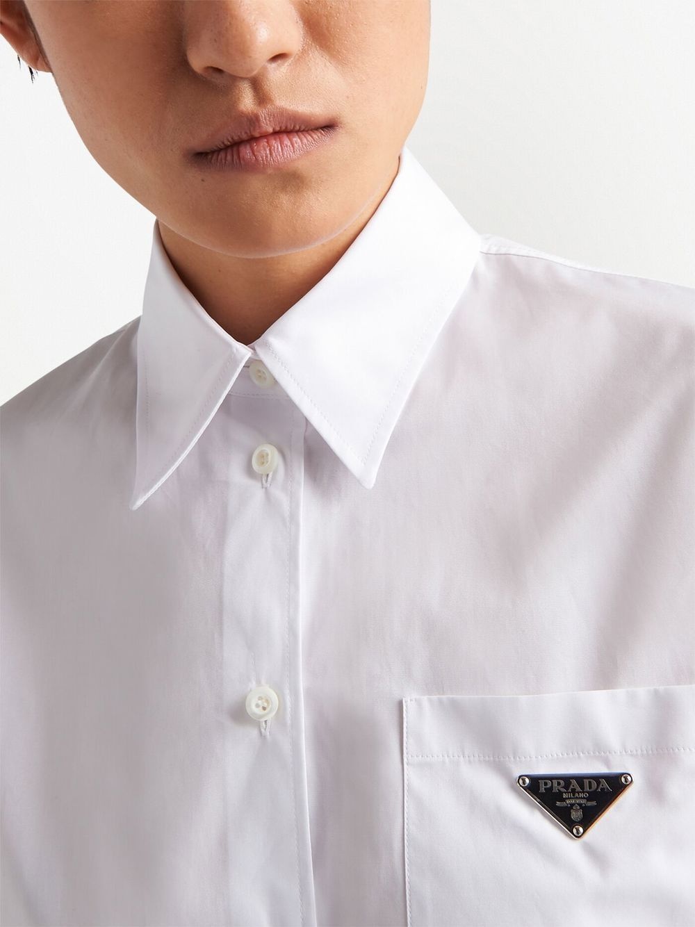 patch-pocket poplin shirt - 5