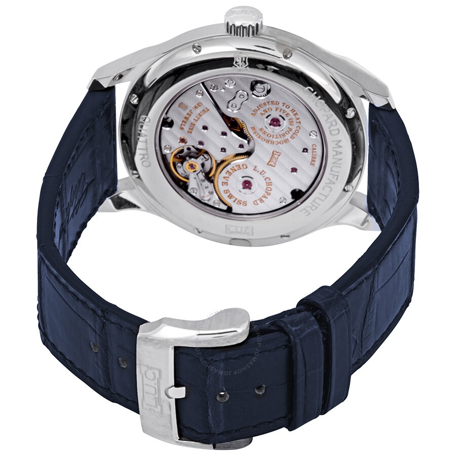 Chopard L.U.C Quattro Blue Dial Platinum Men's Watch 161926-9001 - 3