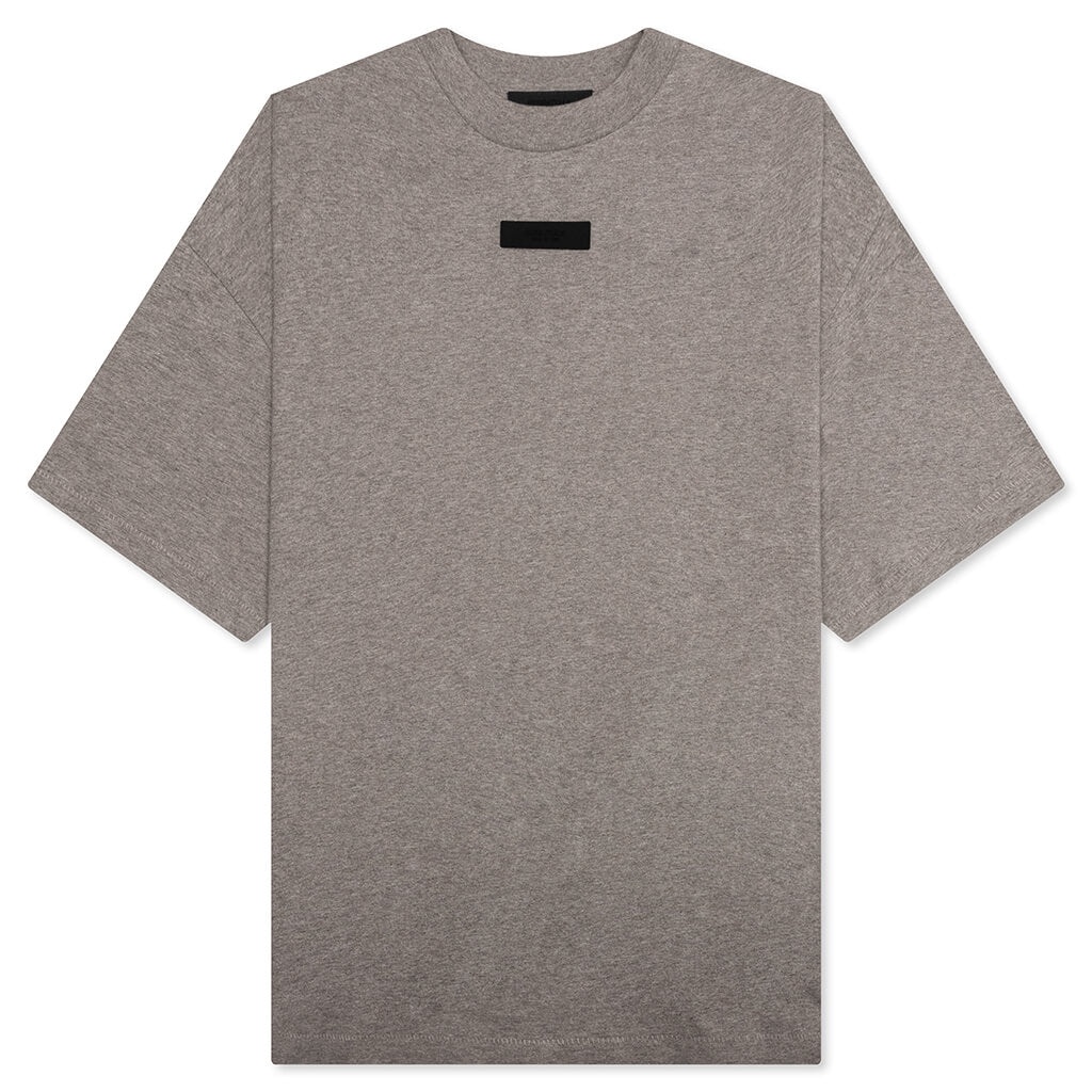 ESSENTIALS S/S TEE - HEATHER GREY - 1