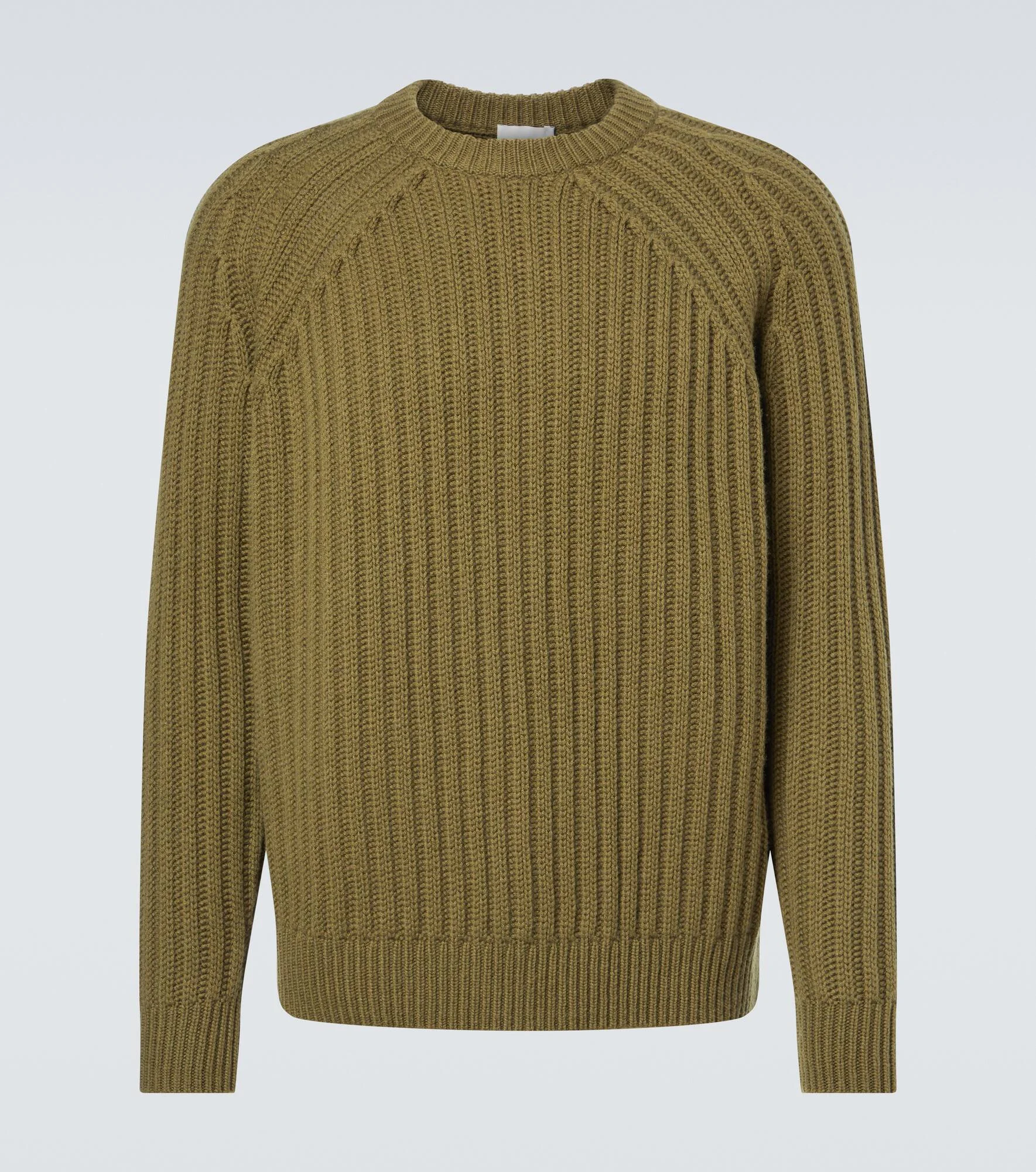 Ribbed-knit wool and cashmere sweater - 1