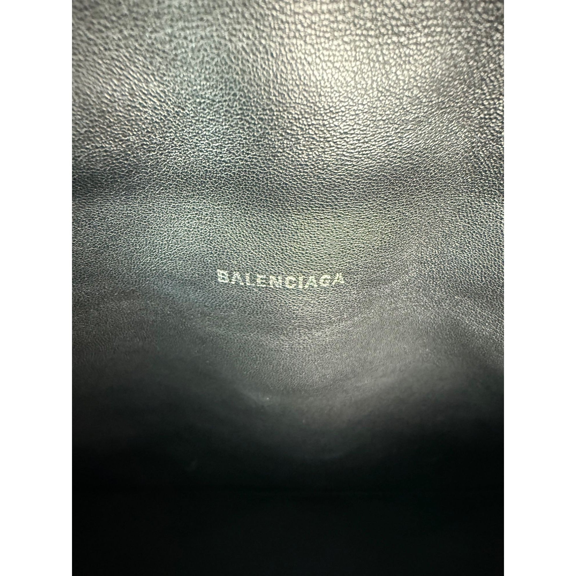 Balenciaga Large Crush Leather Matte Black Quilted  Shoulder Bag - 4