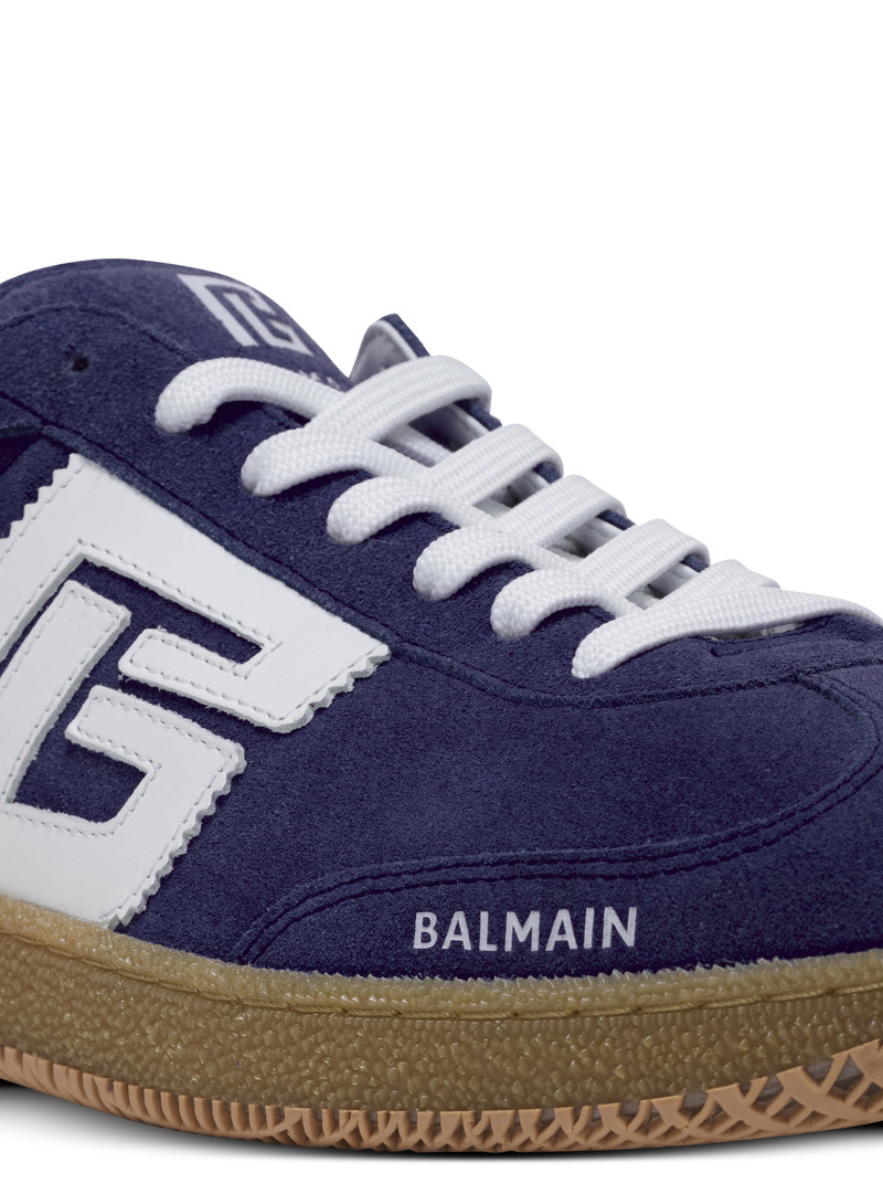 Suede Balmain Swan trainers 8