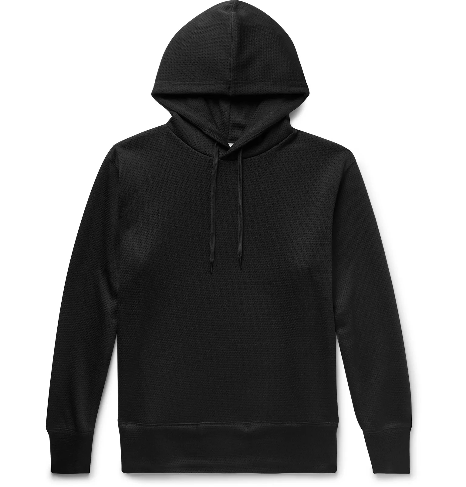 Logo-Appliquéd Mesh Hoodie - 1