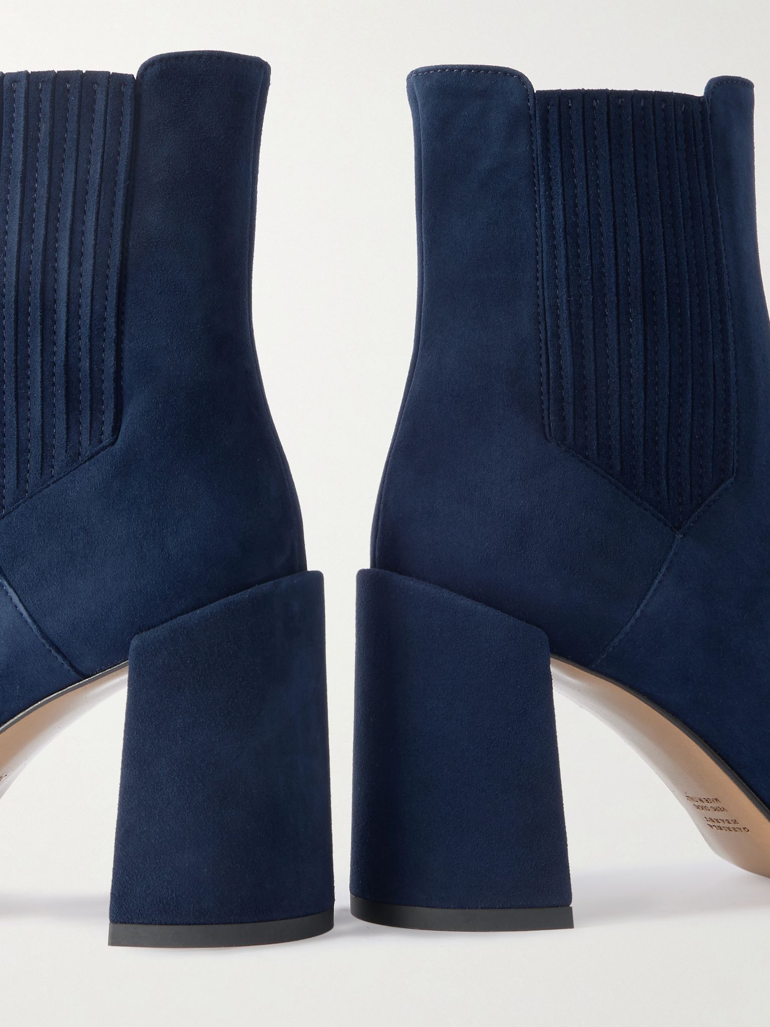 Luke suede ankle boots Navy - 4