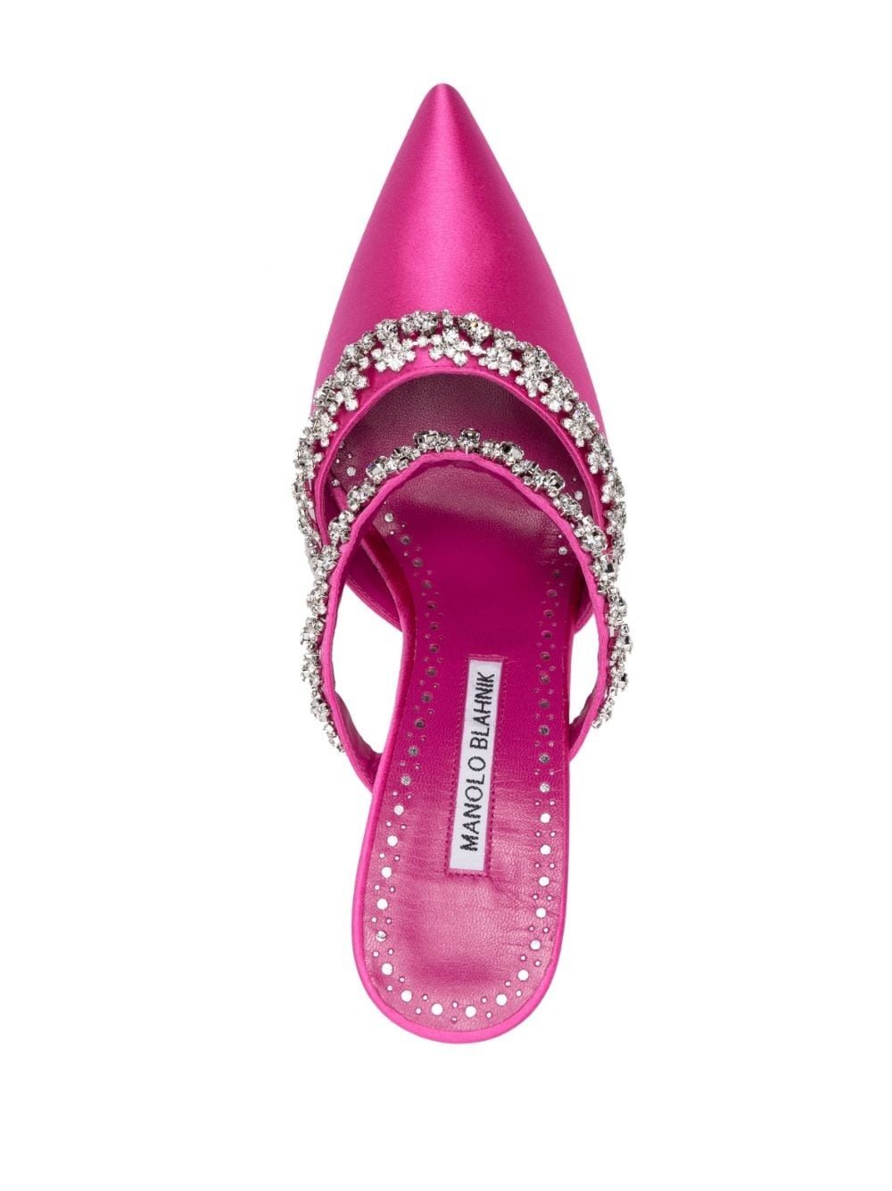 Vedadamu 80mm crystal-embellished mules - 4