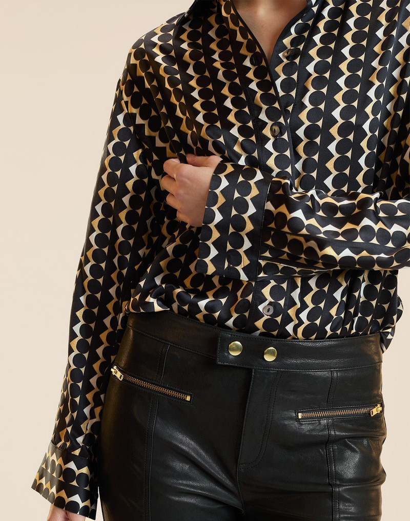 CYNTHIA ROWLEY Collectible Silk Shirt outlook