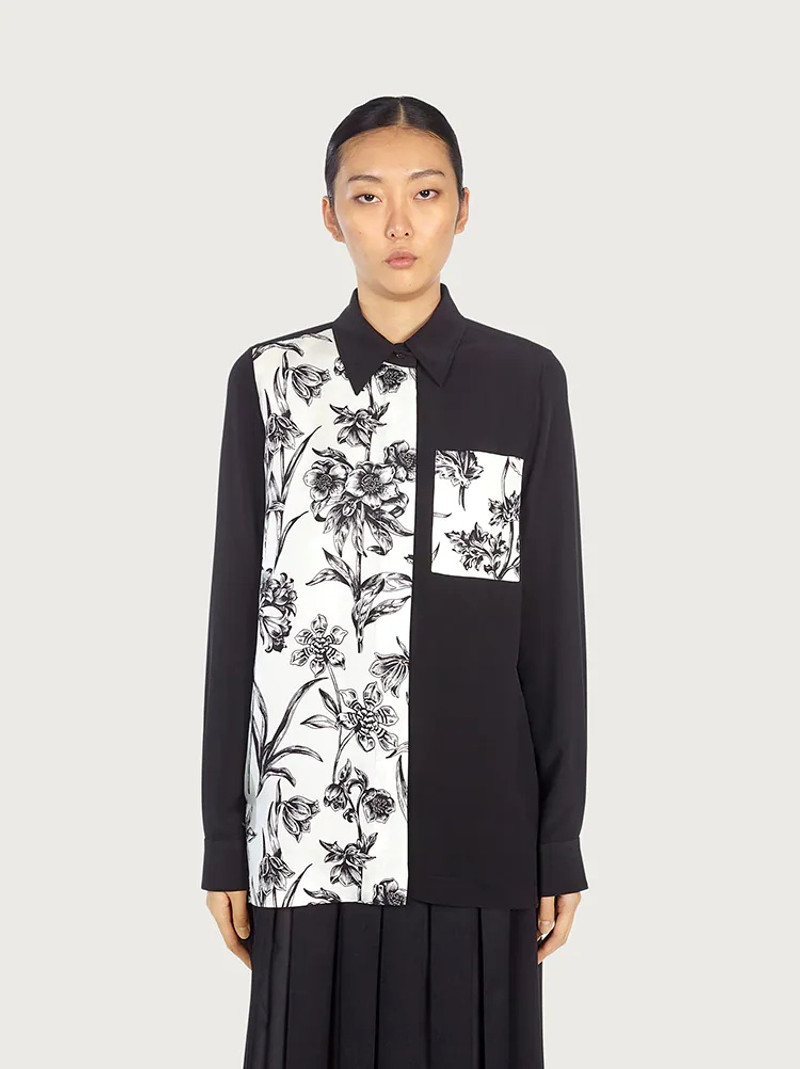 FERRAGAMO PRINTED SILK SHIRT outlook