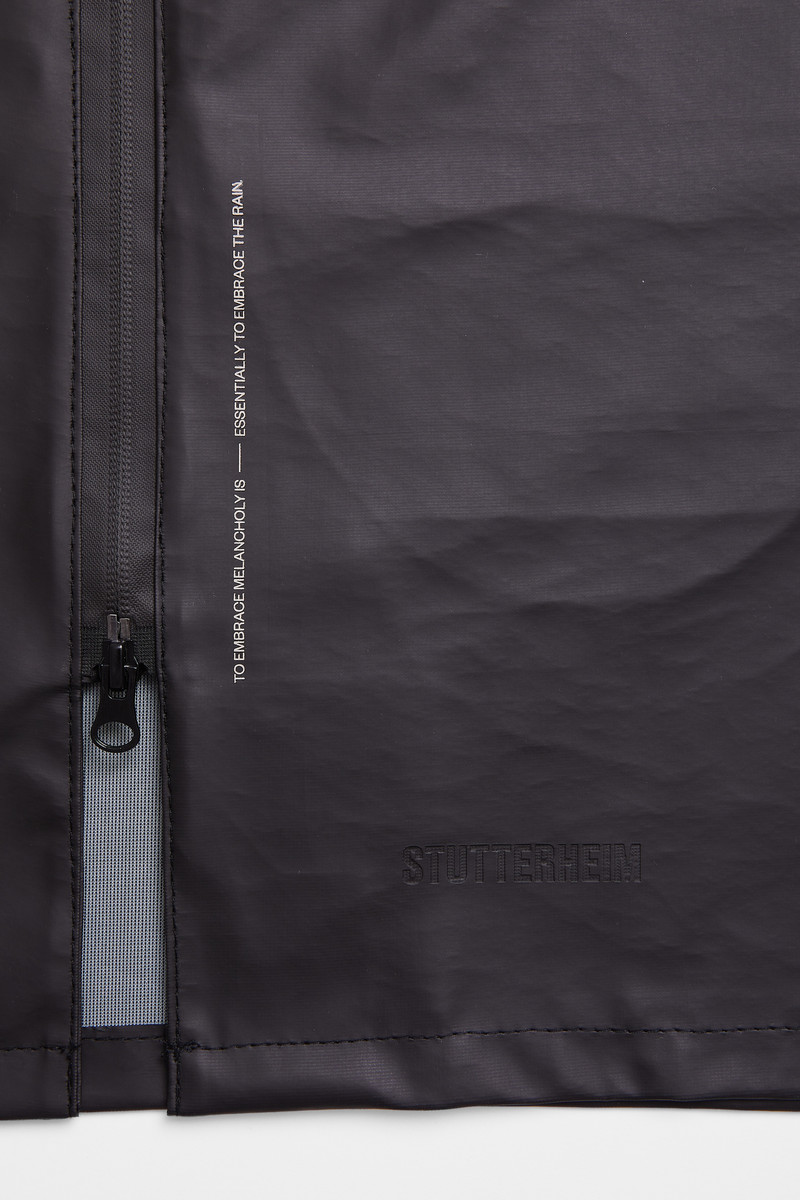 Stockholm Lightweight Zip Women Raincoat Black 9