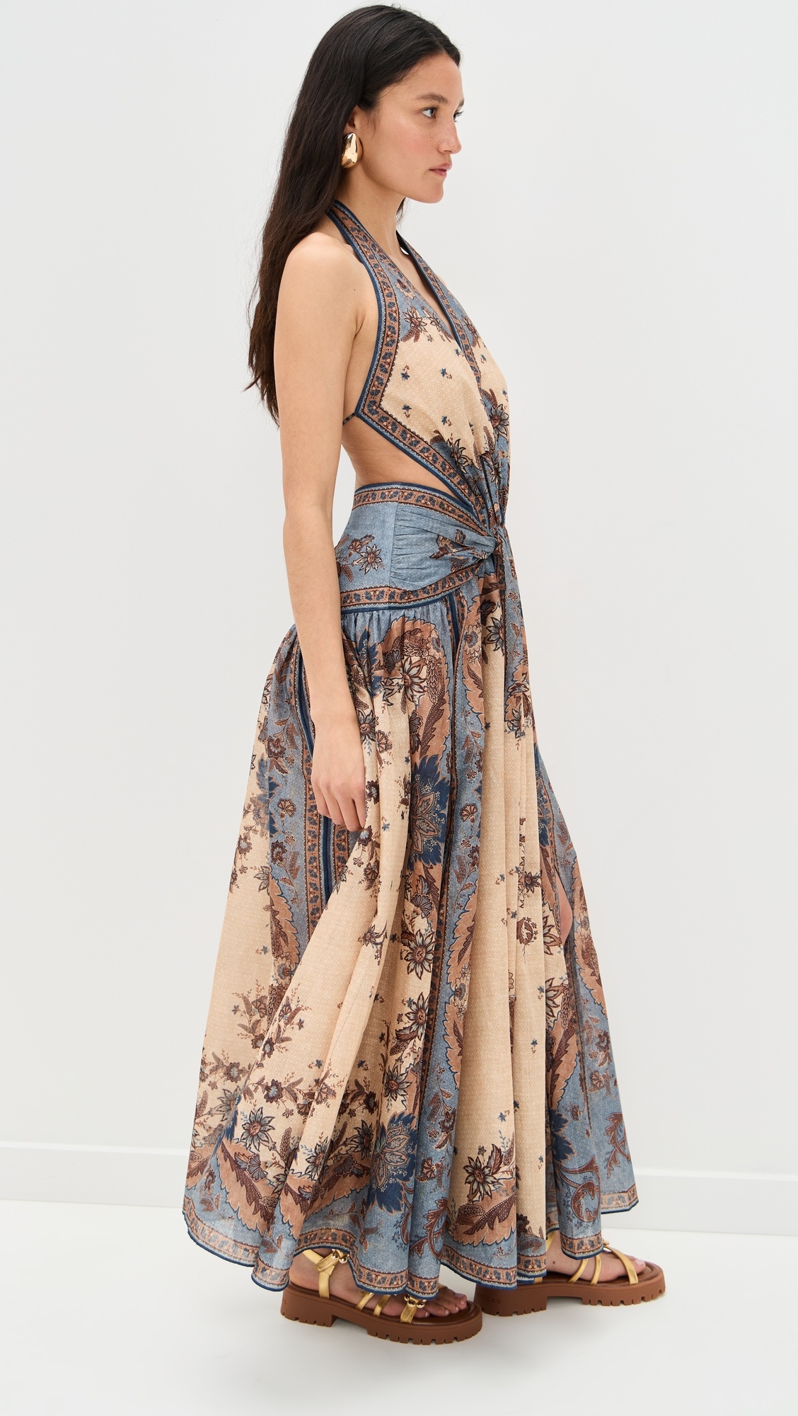 Ascension Plunge Halter Maxi Dress - 3