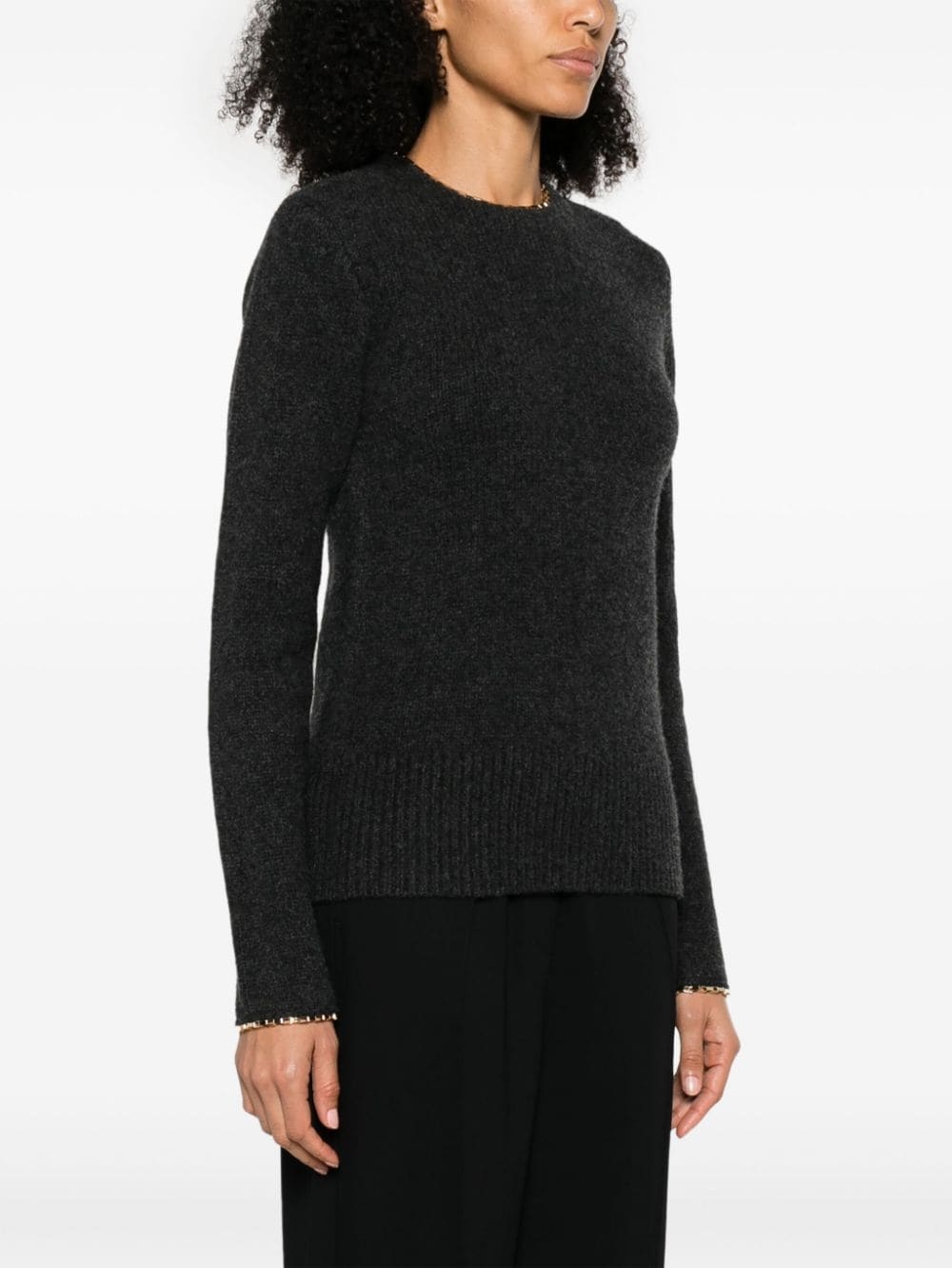Chain-Edge wool-cashmere jumper - 3