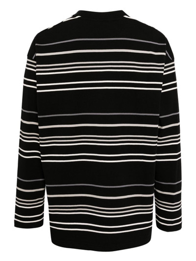 Comme des Garçons Homme stripe-print fine-knit sweater outlook