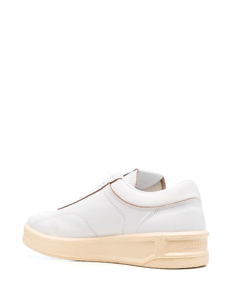 lace-up leather sneakers 3