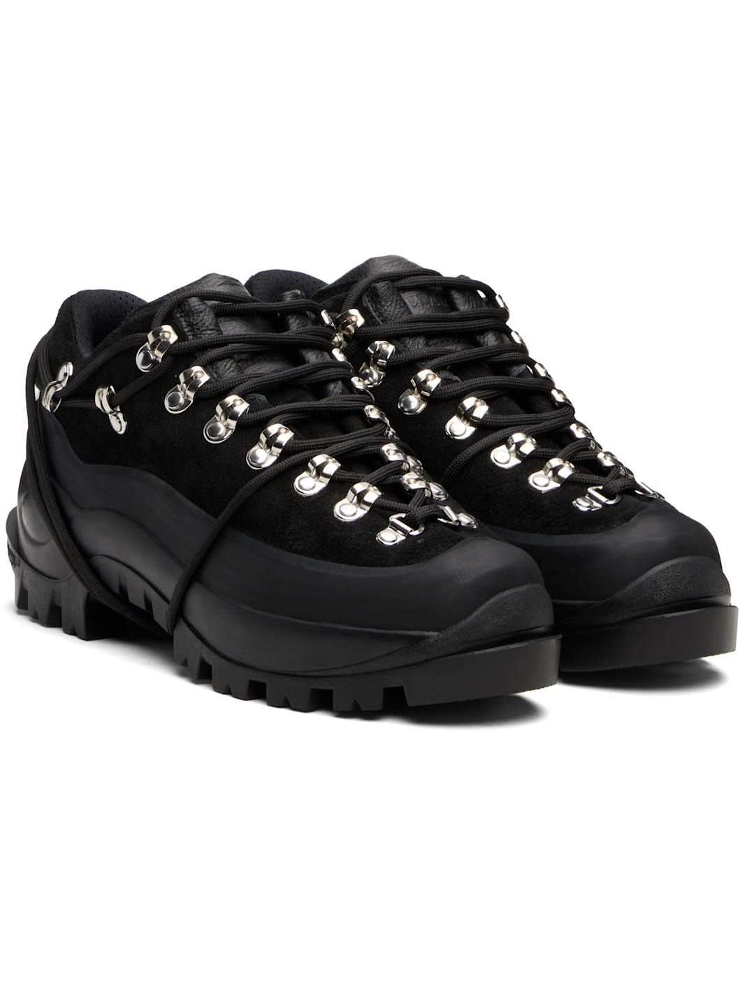 Black Low Hiking Boots - 4