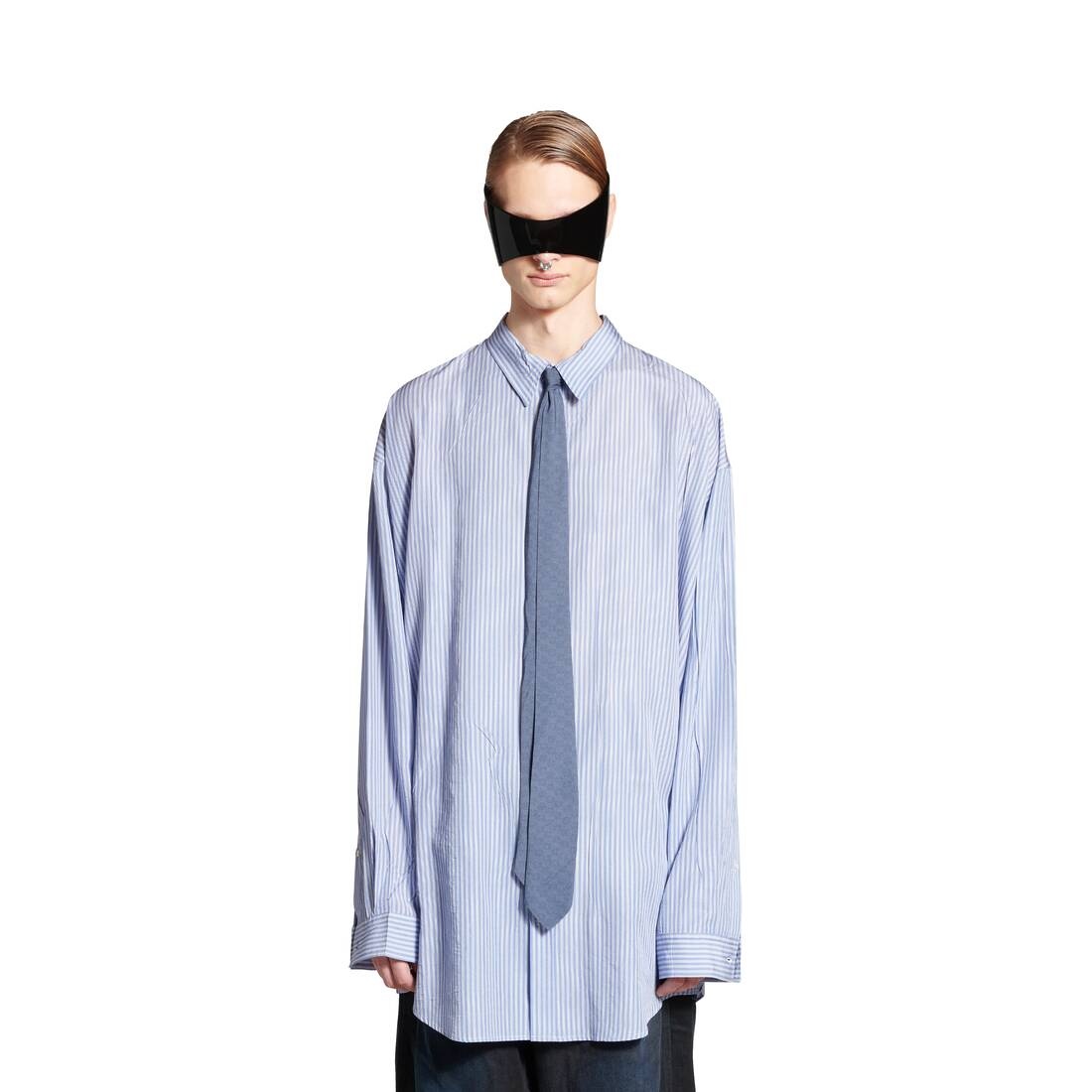 Men's Fluid Shirt in Blue/white - 2