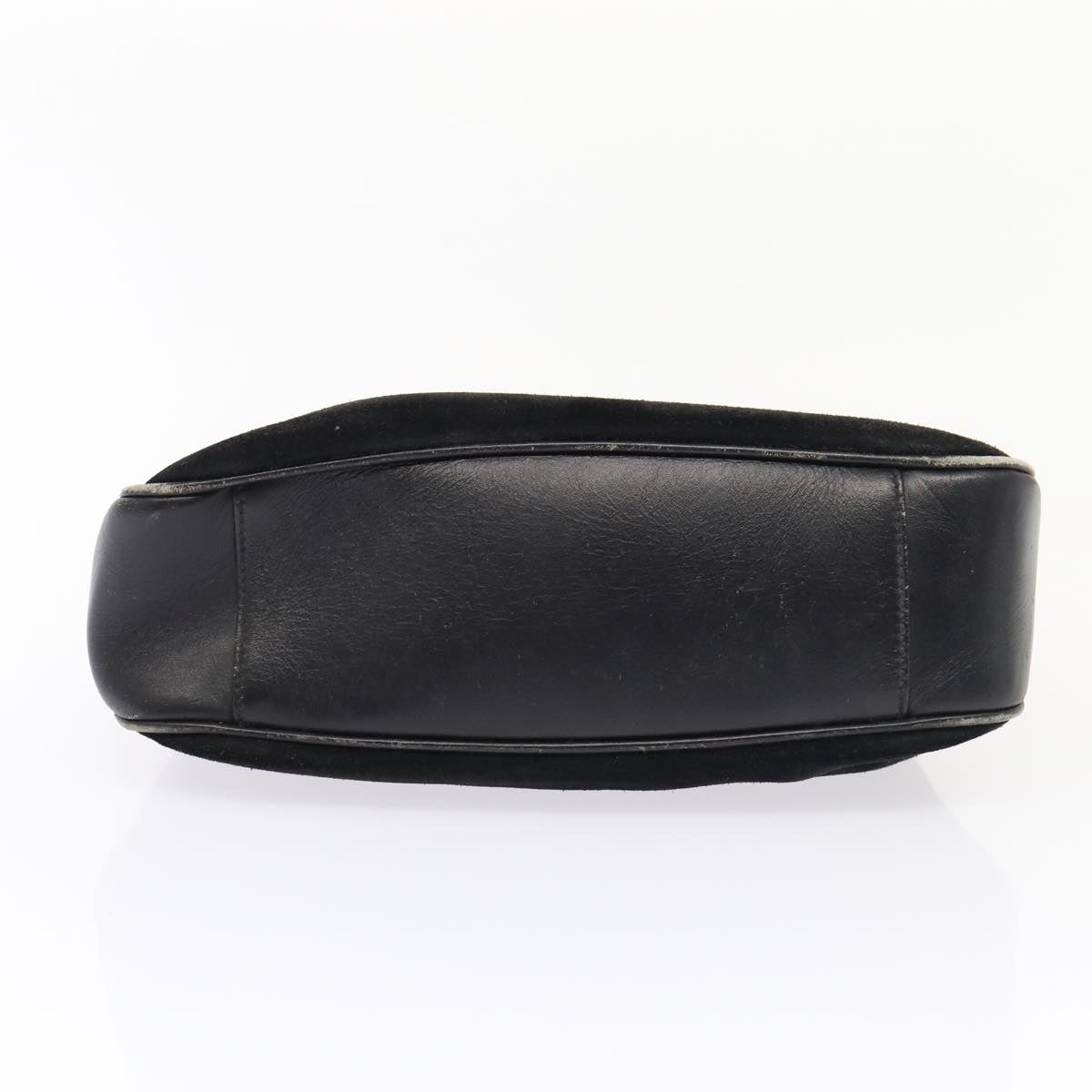 GUCCI Bamboo Hand Bag Suede Black Gold 001 1705 001 1705 - 8