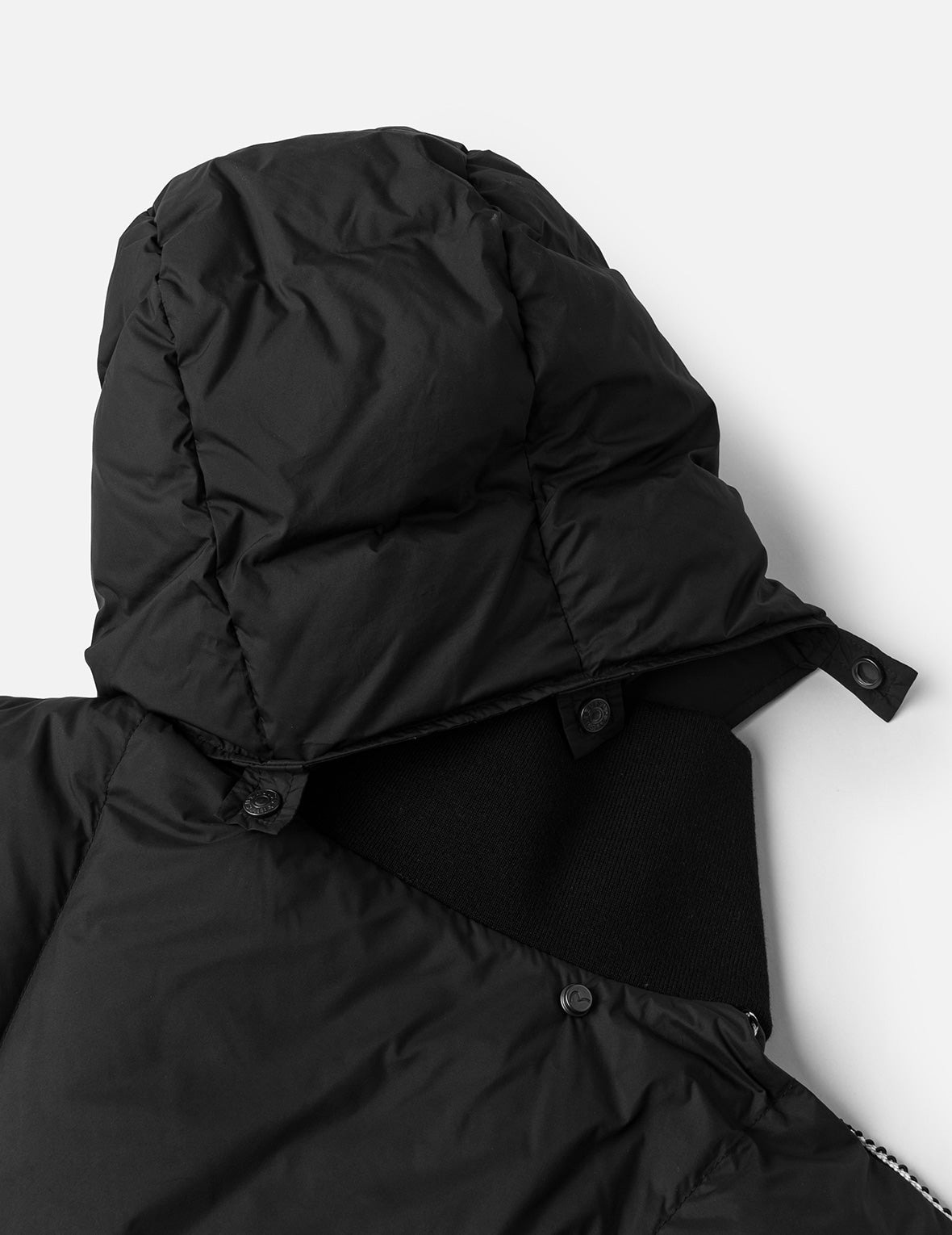 Seagull and Logo Embroidery Fashion Fit Down Jacket with Detachable Hood - 12