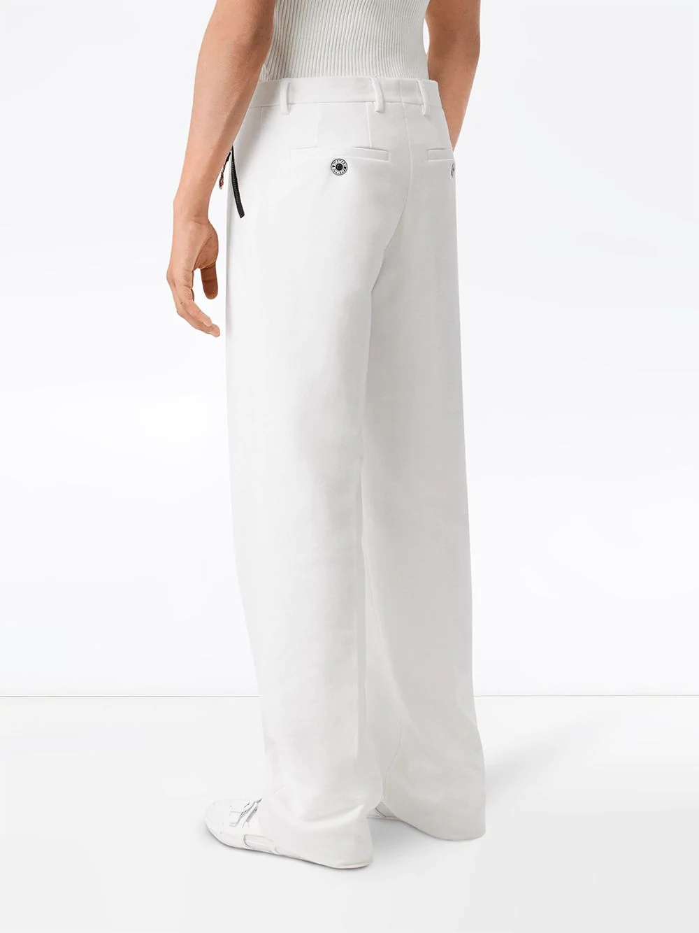 wide-leg tailored trousers - 4