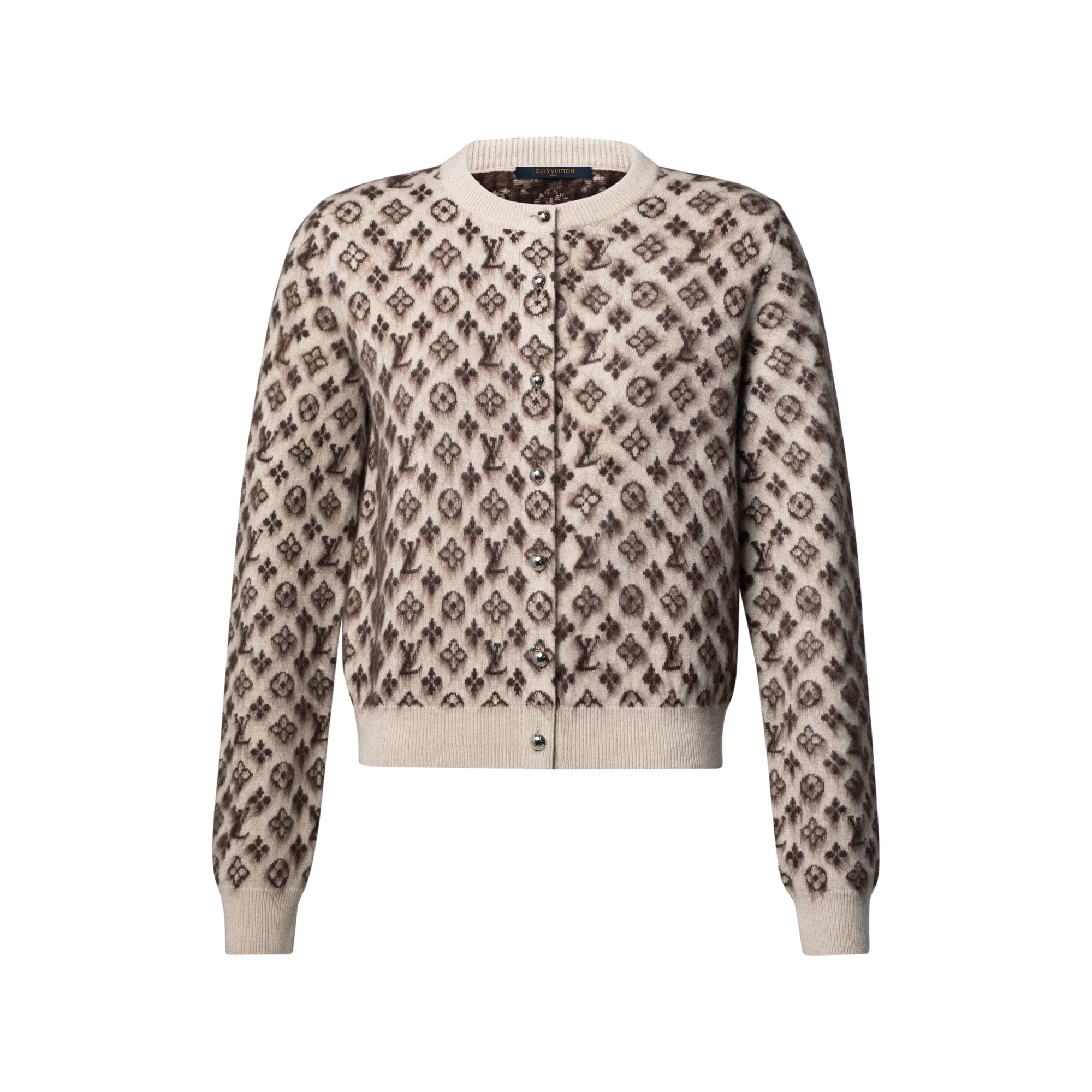 Brushed Monogram Cardigan - 1