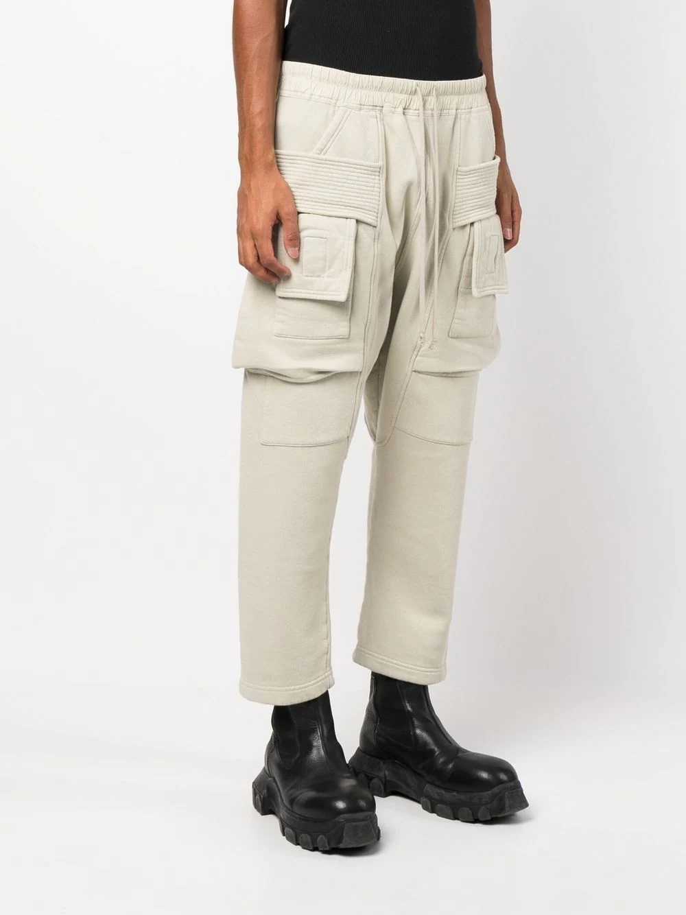 tapered cargo-pocket trousers - 3