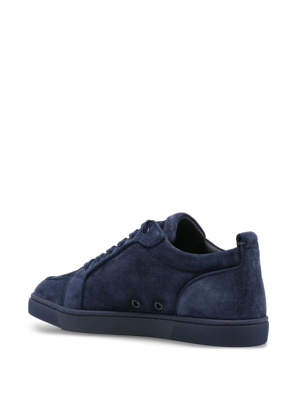 suede lace-up trainers - 3