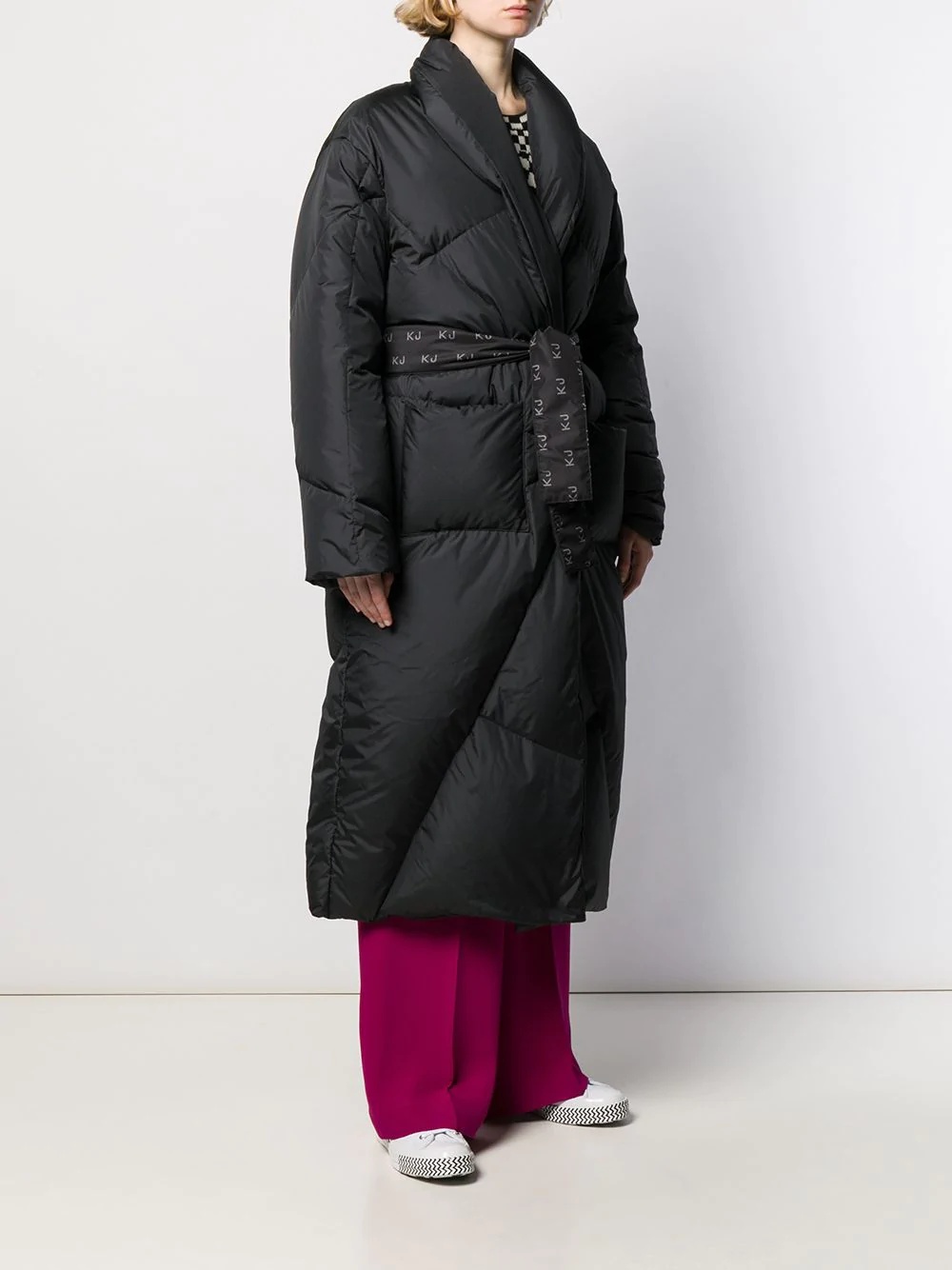 longline puffer coat - 3