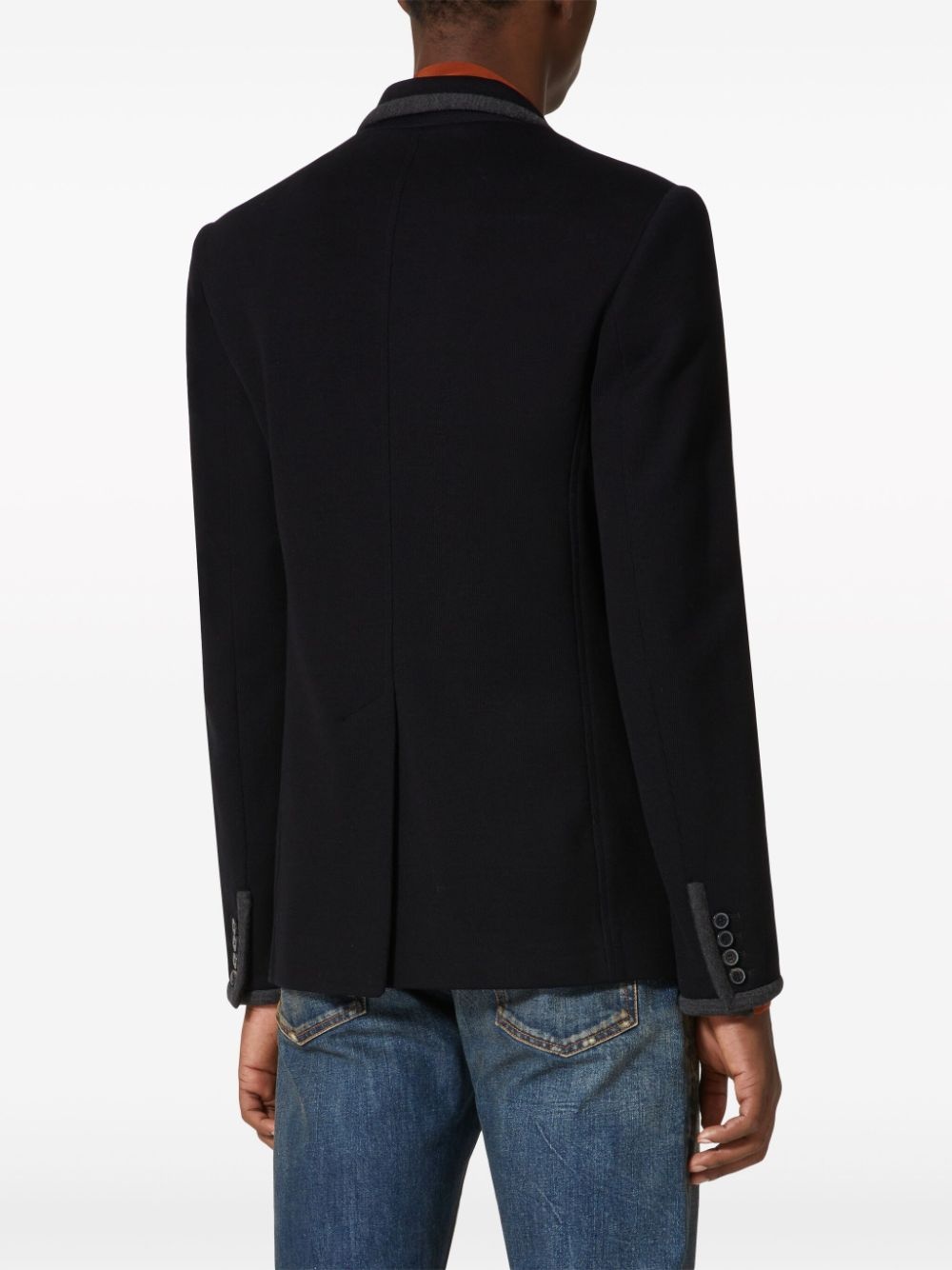 VLogo Signature single-breasted blazer - 4